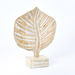 Scout Wood Textured Small Peepal Leaf Accent - 22x9x29 cm-Figurines and Ornaments-thumbnail-4