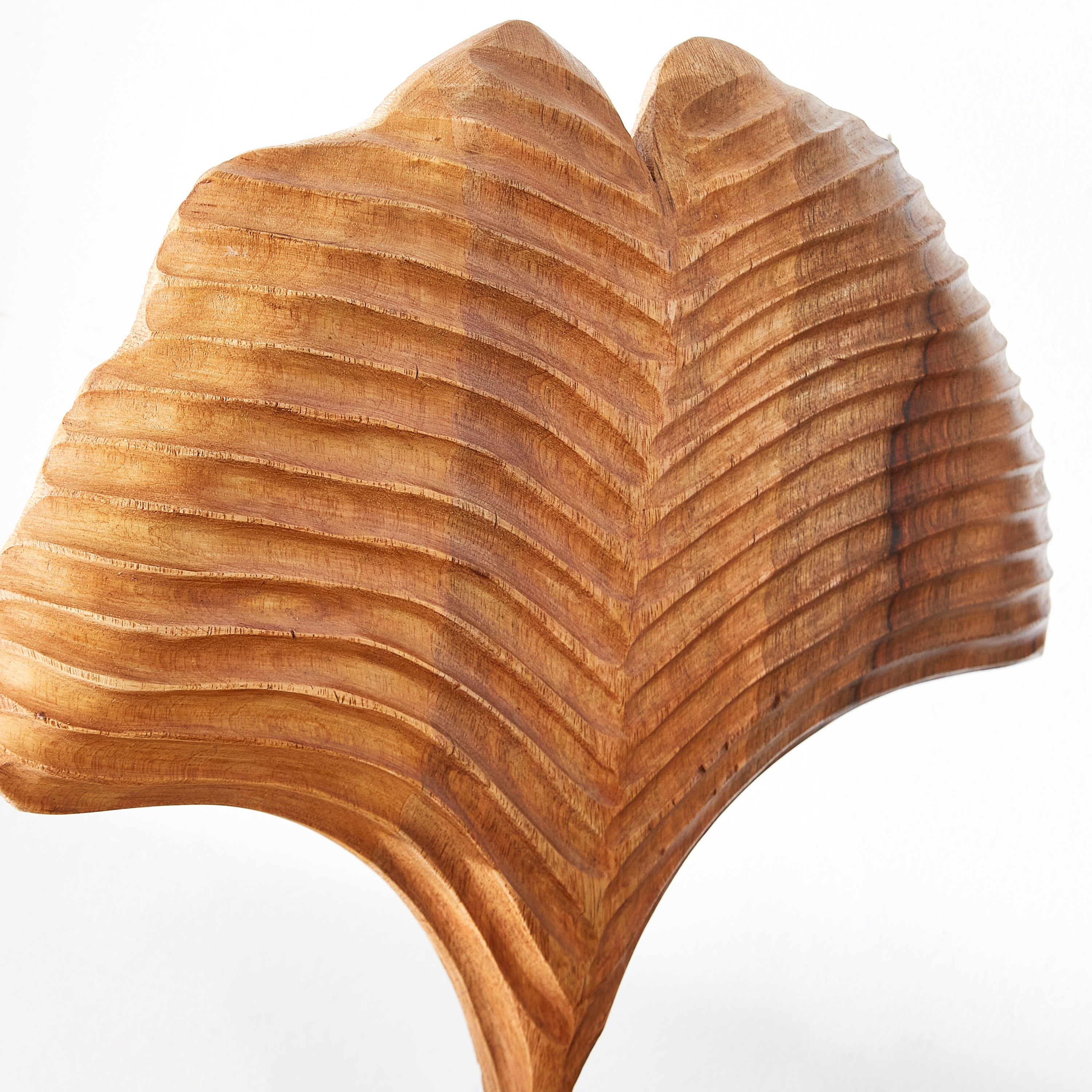 Scout Wood Ginko Leaf Sculpture - 39x9.5x39 cm-hbxhomeware-homedecor-figurinesandornaments-image-3