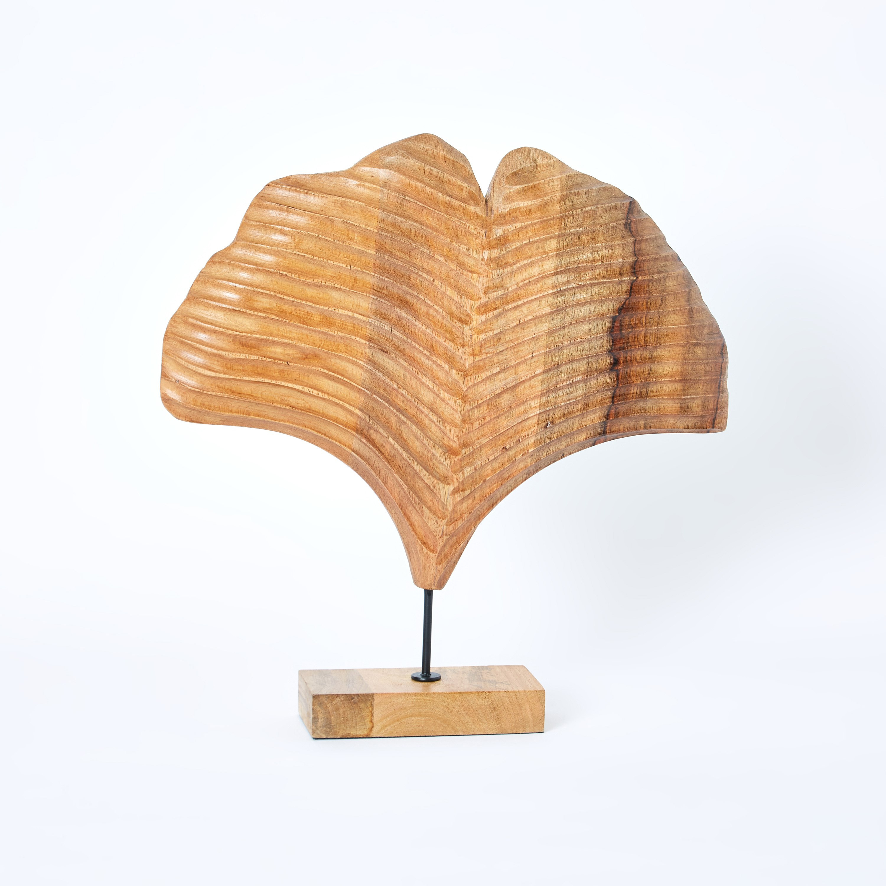 Scout Wood Ginko Leaf Sculpture - 39x9.5x39 cm-hbxhomeware-homedecor-figurinesandornaments-image-5