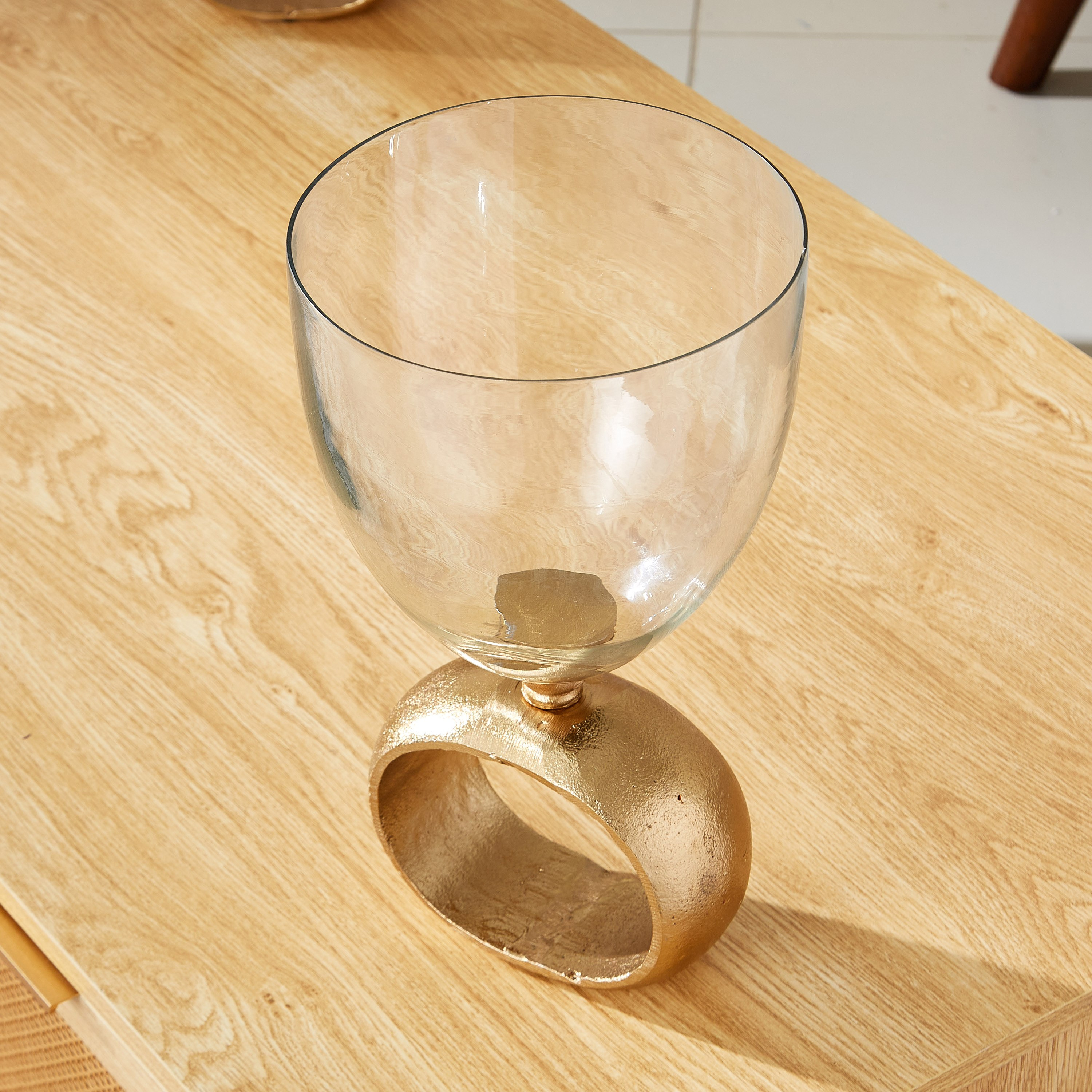 حامل شموع زجاجي كروي مع حامل من سكاوت - 20 × 20 × 25 سم-hbxlivingroom-decorandaccessories-candleholders-image-2