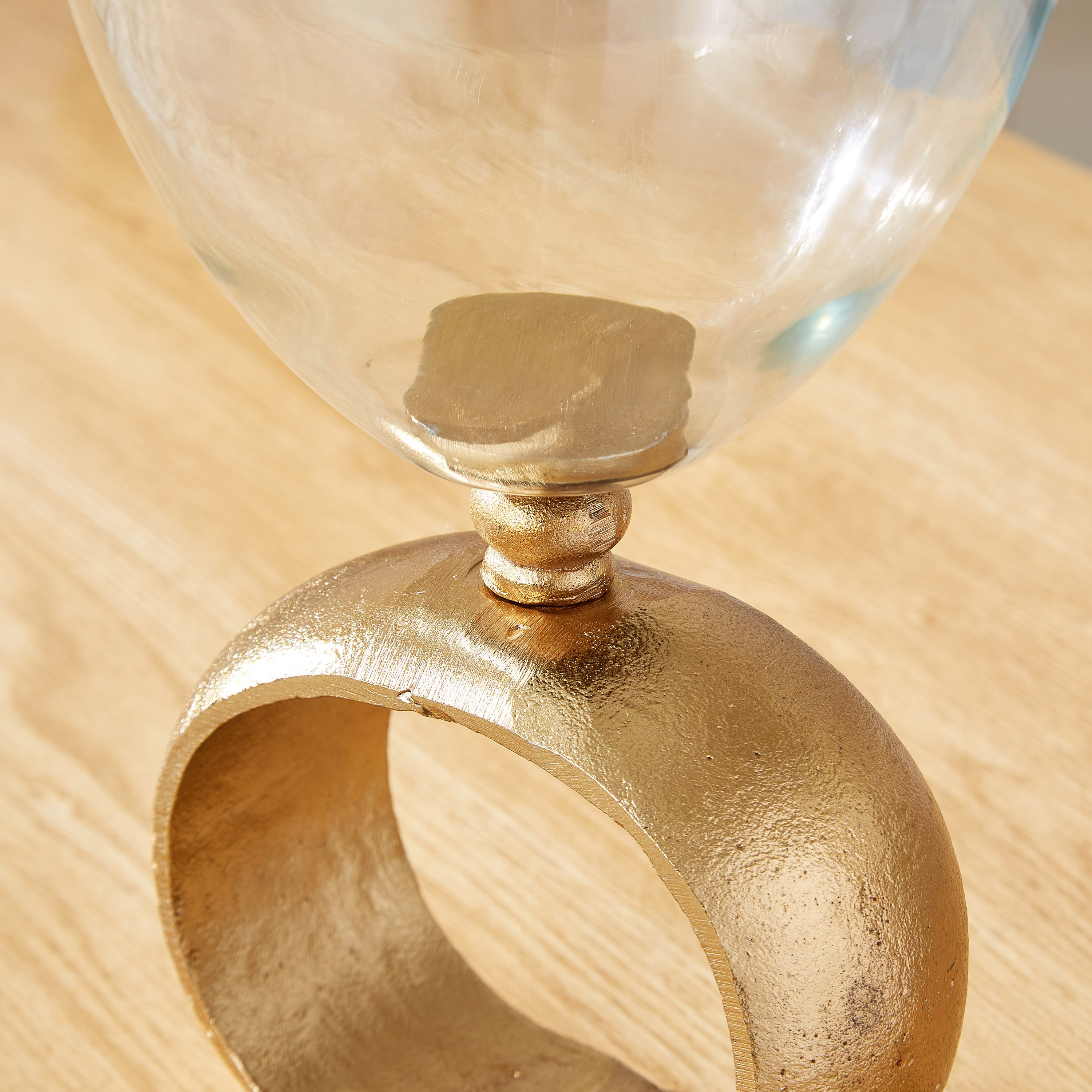 حامل شموع زجاجي كروي مع حامل من سكاوت - 20 × 20 × 25 سم-hbxlivingroom-decorandaccessories-candleholders-image-3