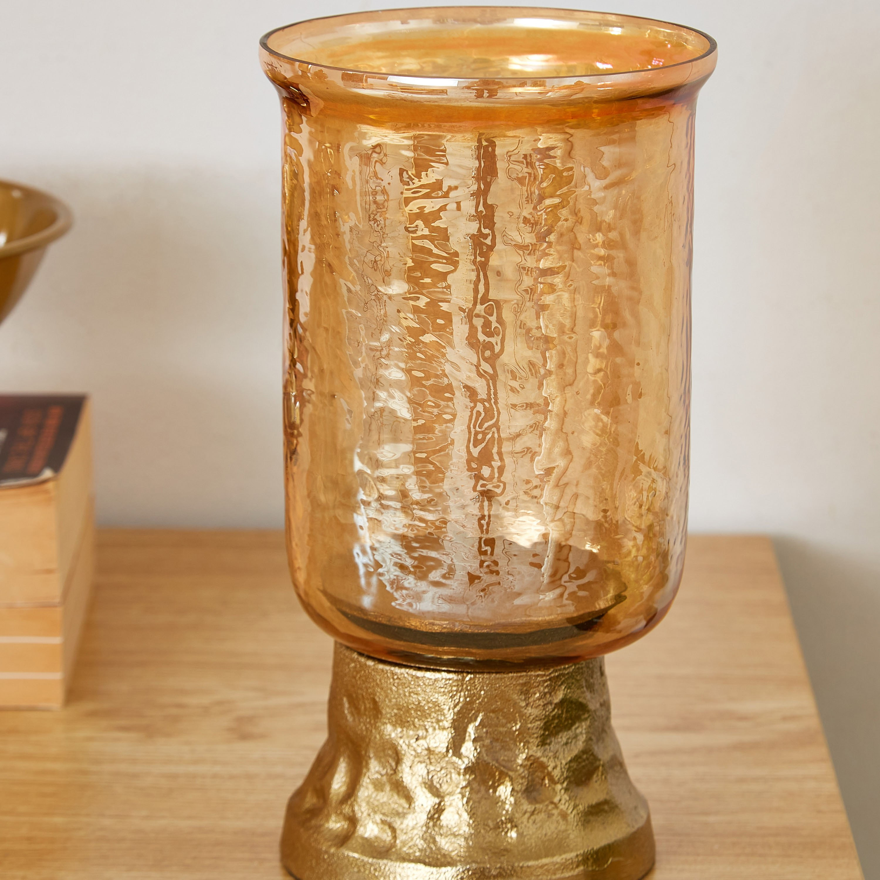 حامل شموع صغير ميداليان زجاجي بتصميم فانوس وحامل من سكاوت - 10x10x20 سم-hbxlivingroom-decorandaccessories-candleholders-image-3