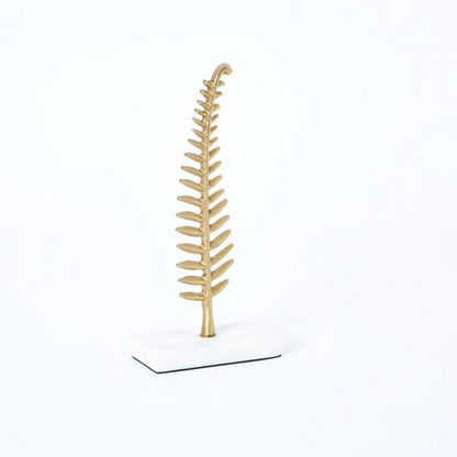 Scout Metal Fern Leaf Sculpture - 9x5x20 cms