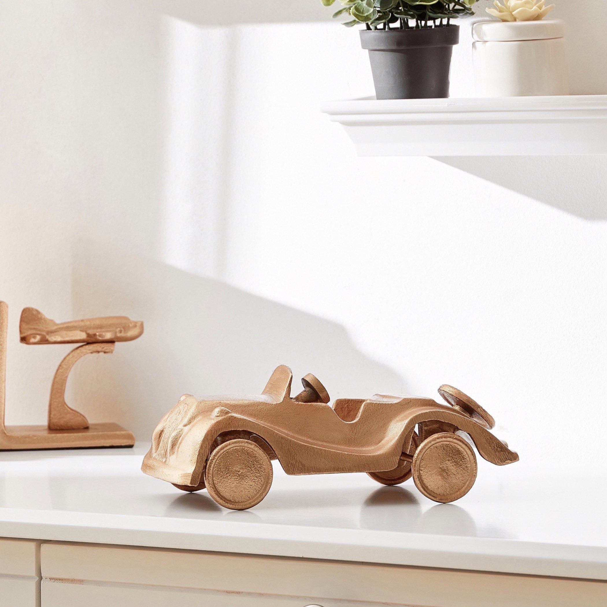 Curio Metal Car Sculpture - 25x8x6 cm-hbxhomeware-homedecor-figurinesandornaments-image-1
