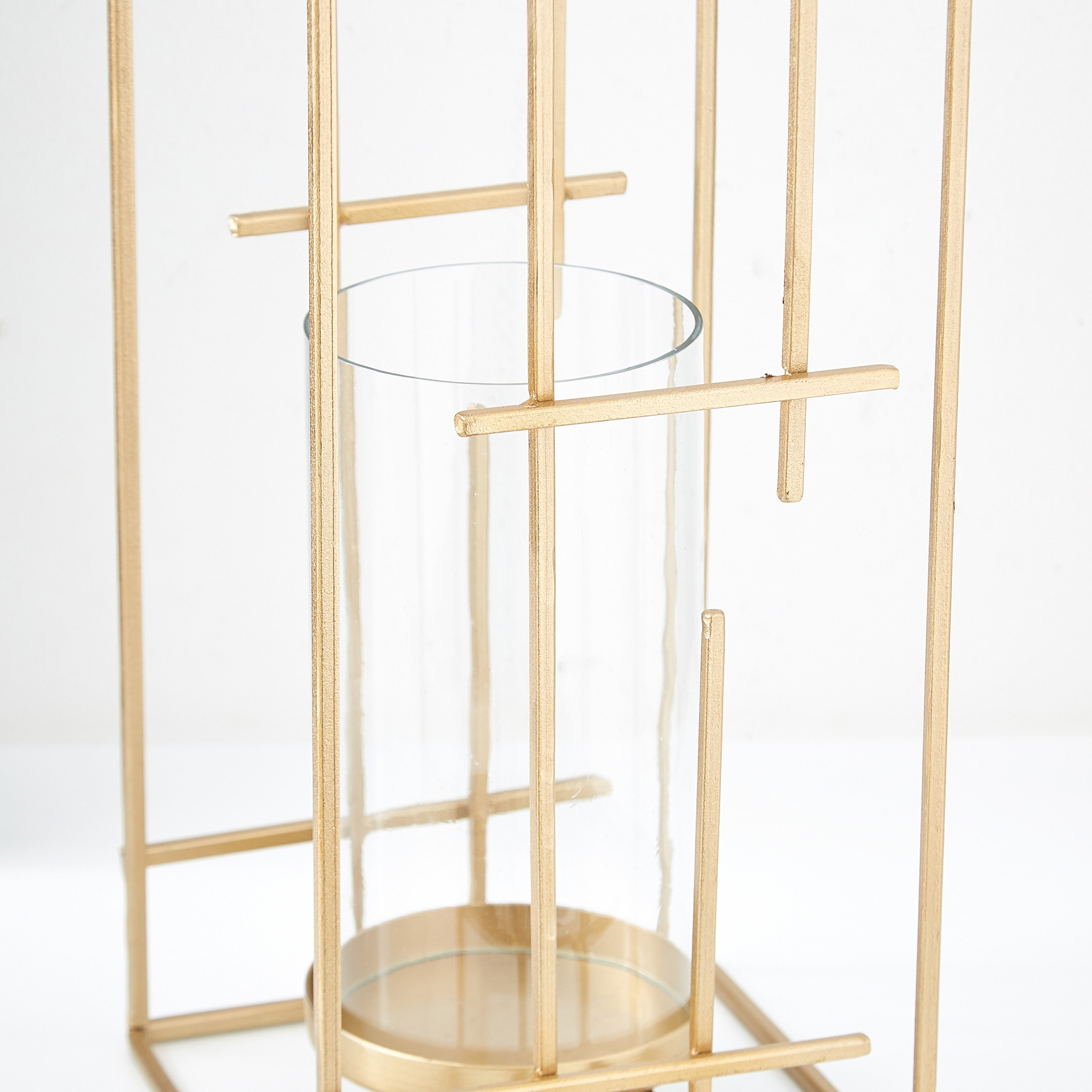 حامل شموع معدني من تريفيا - 15x15x40 سم-hbxlivingroom-decorandaccessories-candleholders-image-3