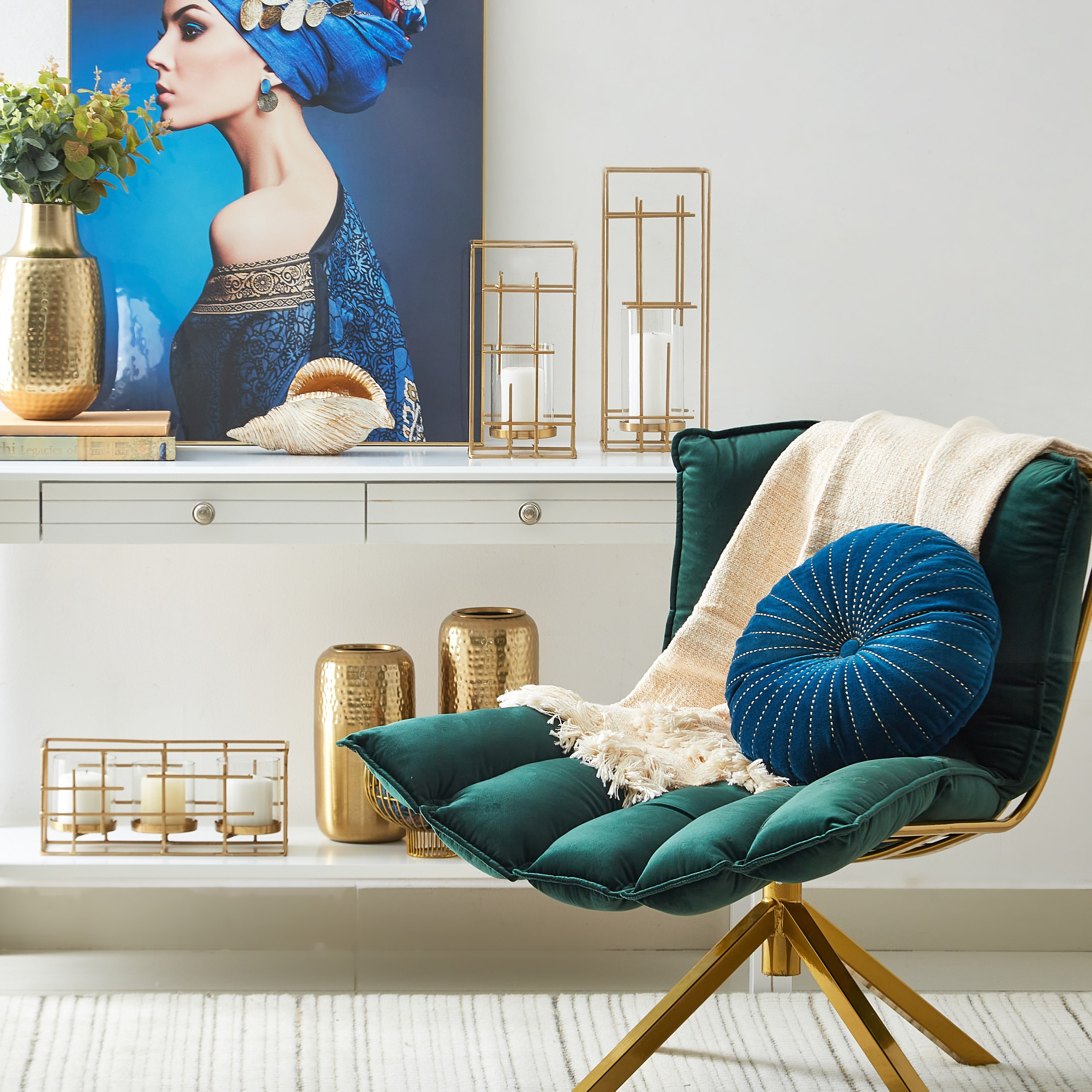 حامل شموع معدني من مياكي - 15x15x30 سم-hbxlivingroom-decorandaccessories-candleholders-image-4