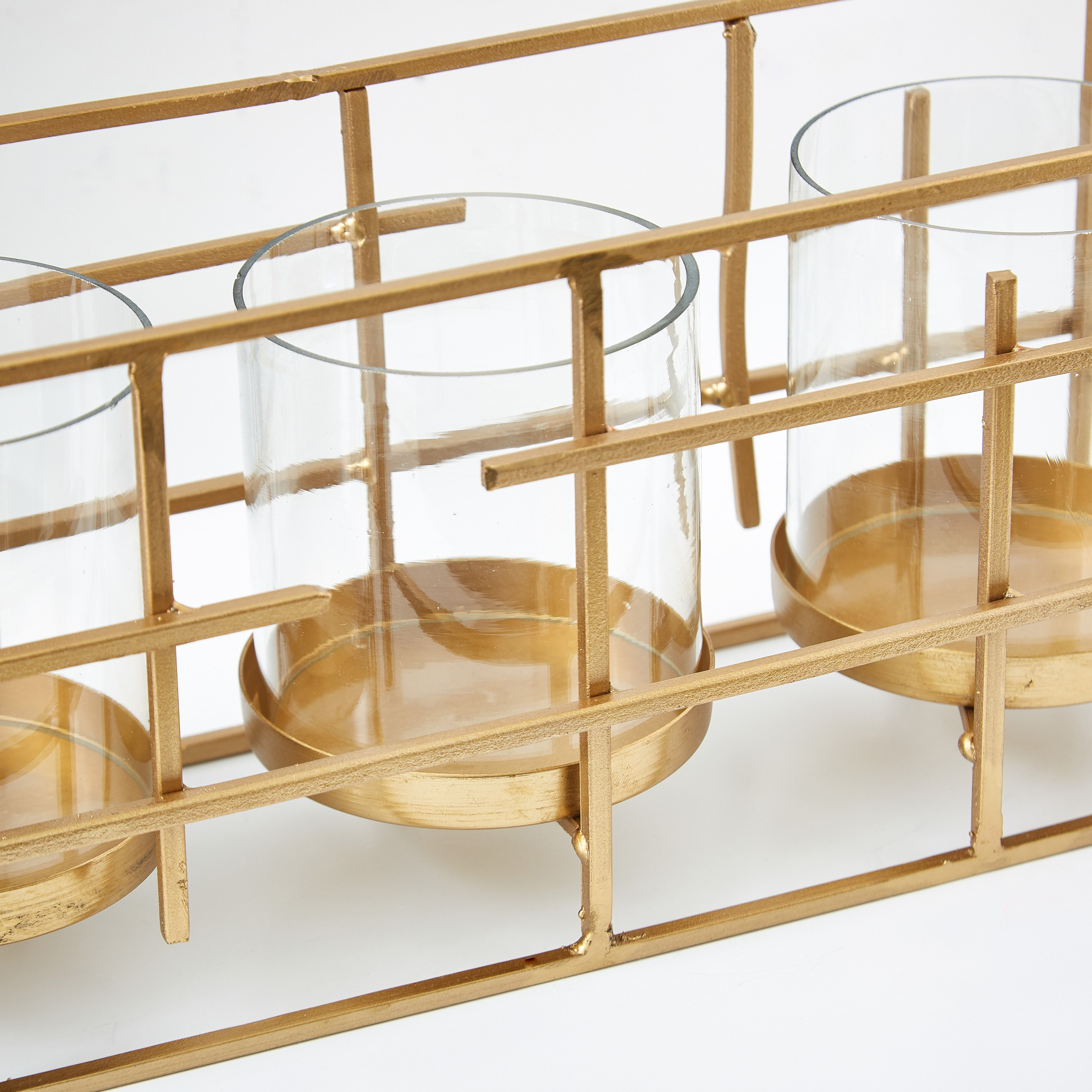 حامل شموع معدني من مياكي - 35x11x15 سم-hbxlivingroom-decorandaccessories-candleholders-image-3
