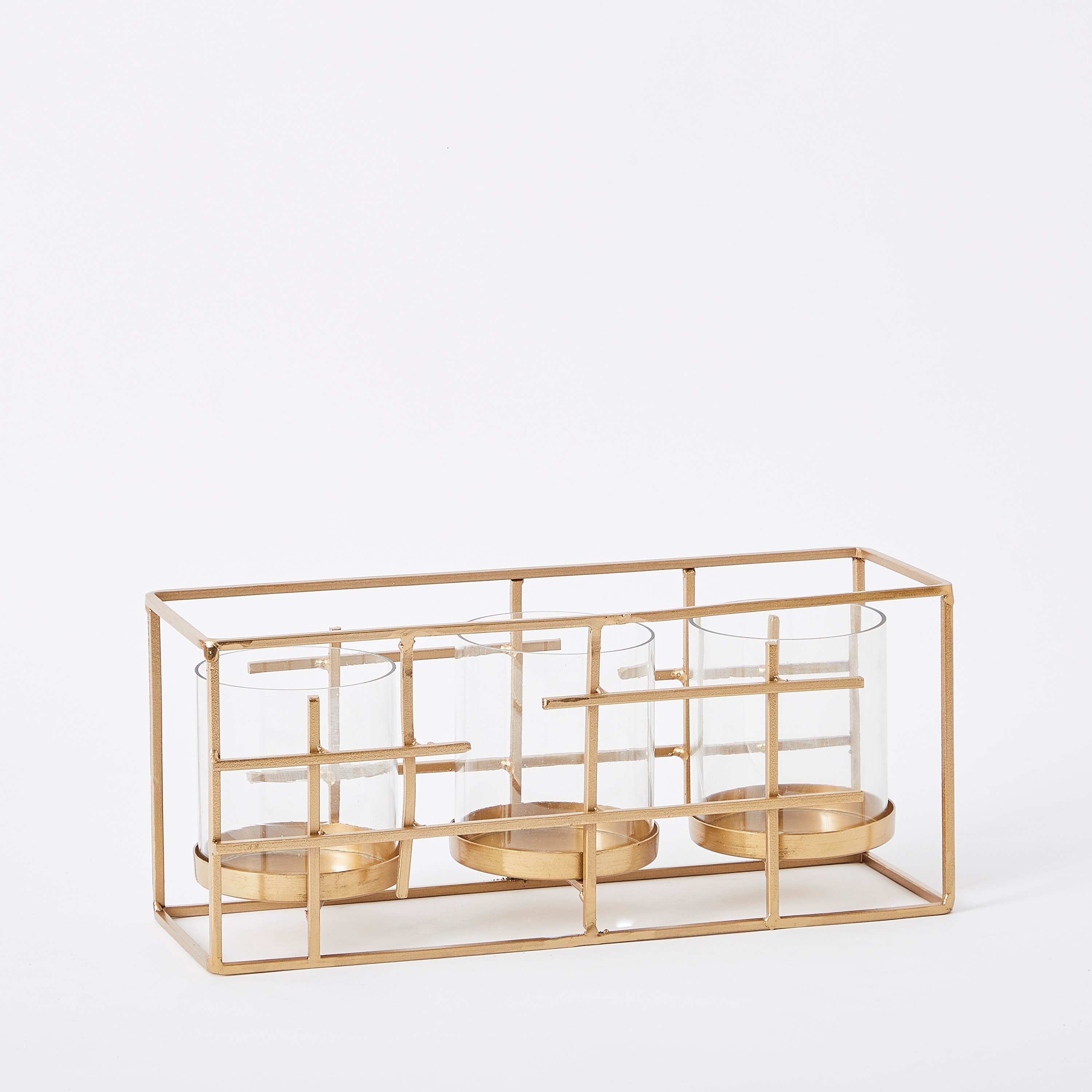 حامل شموع معدني من مياكي - 35x11x15 سم-hbxlivingroom-decorandaccessories-candleholders-image-5