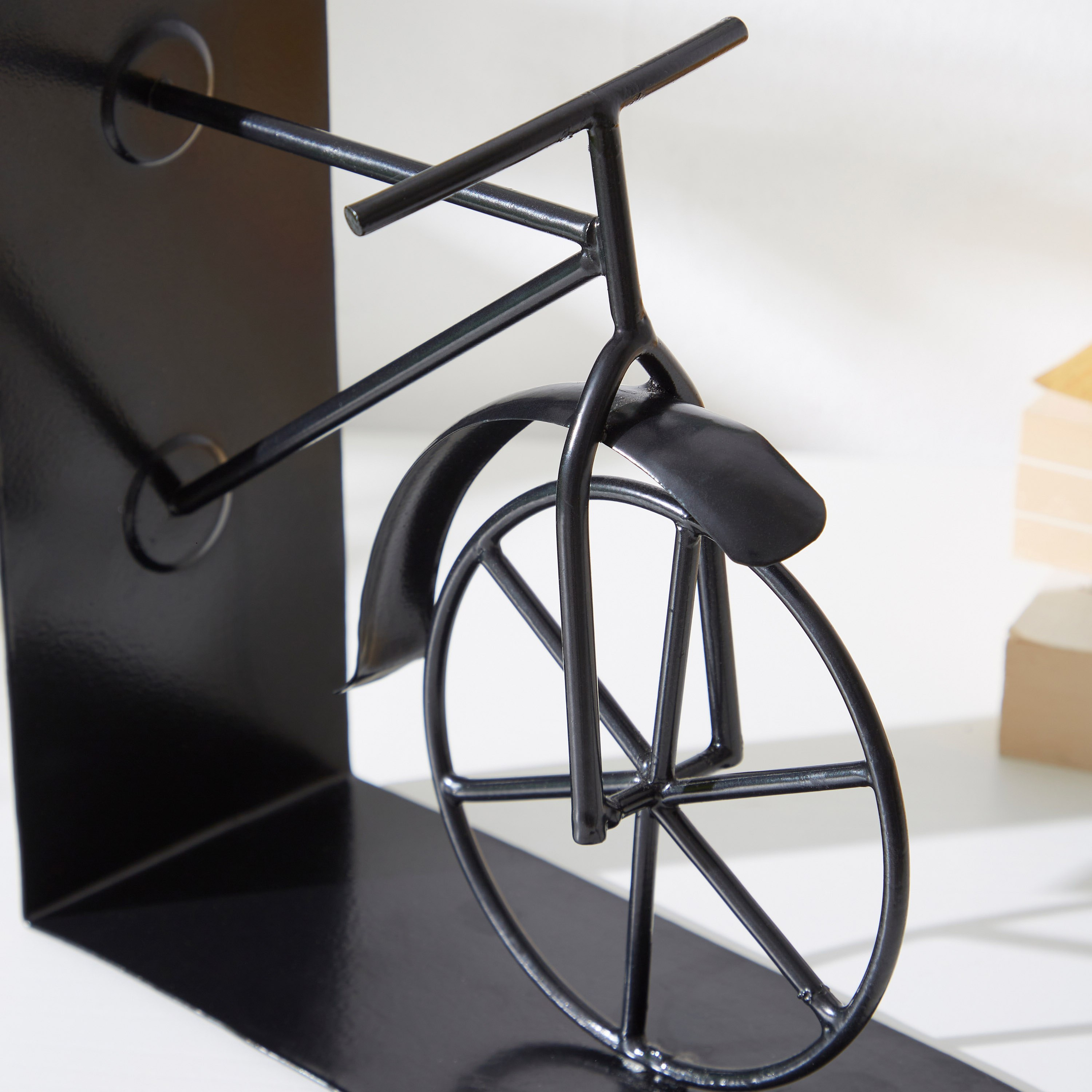 مساند كتب معدنية بتصميم دراجة من مايكي - 14×9×31 سم-hbxhomeware-homedecor-figurinesandornaments-image-3