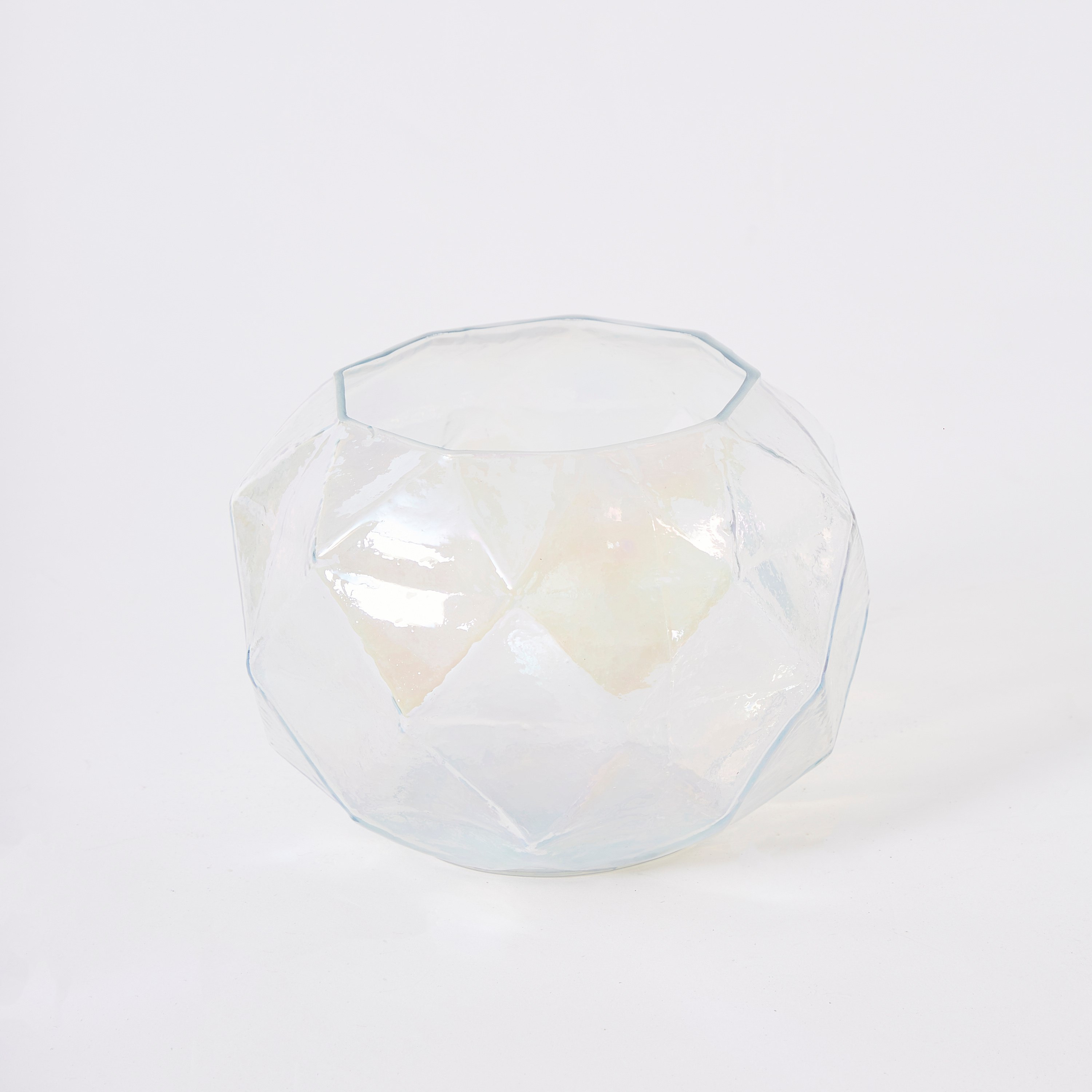 حامل شموع زجاجي لؤلؤي من مياكي - 13x13x10 سم-hbxlivingroom-decorandaccessories-candleholders-image-5
