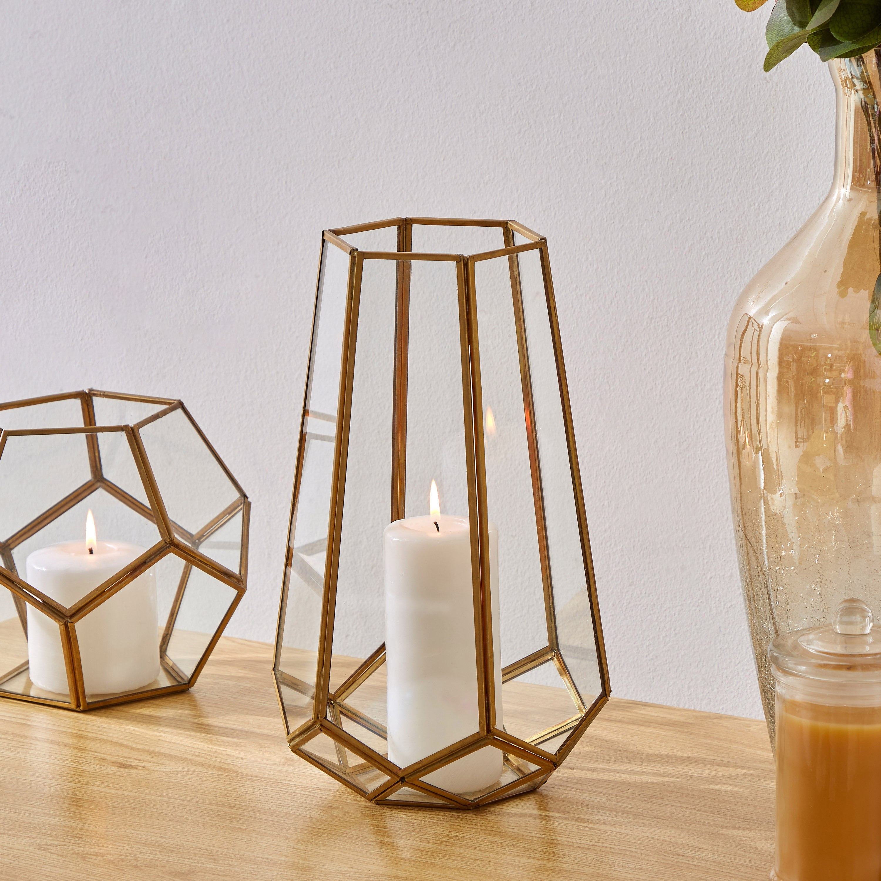 Miyake Glass Candleholder - 18x18x30 cm-hbxlivingroom-decorandaccessories-candleholders-image-1