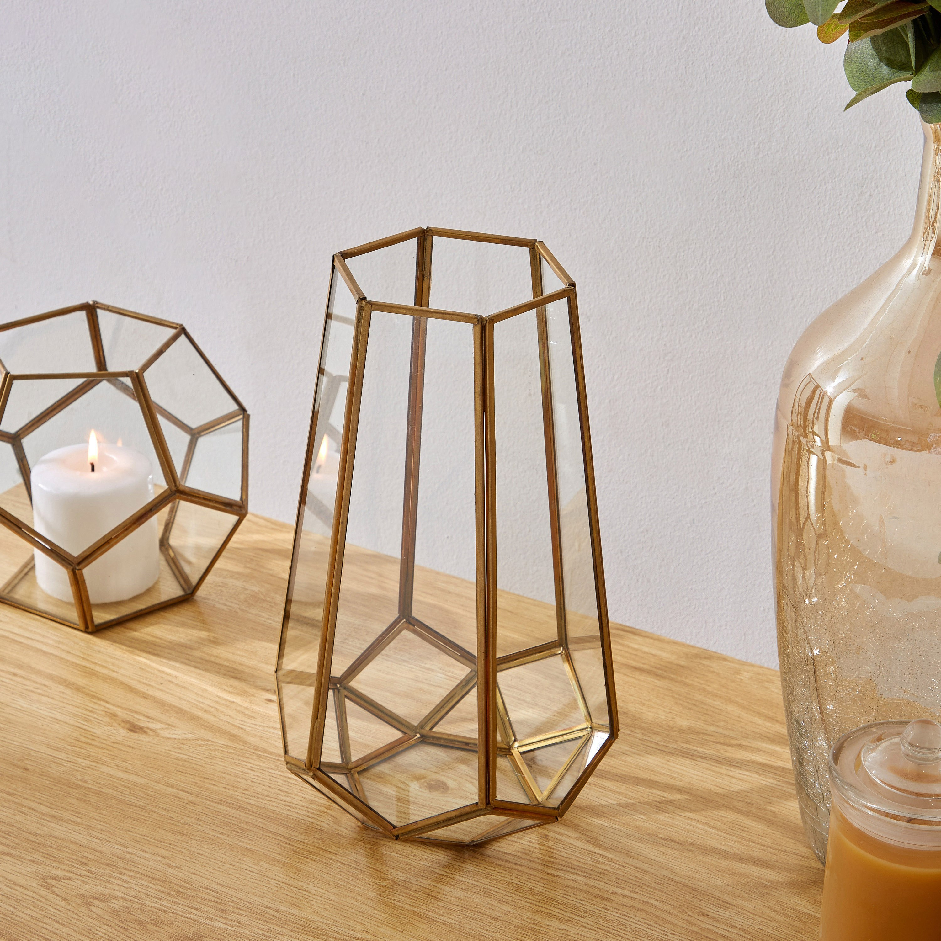 Miyake Glass Candleholder - 18x18x30 cm-hbxlivingroom-decorandaccessories-candleholders-image-2