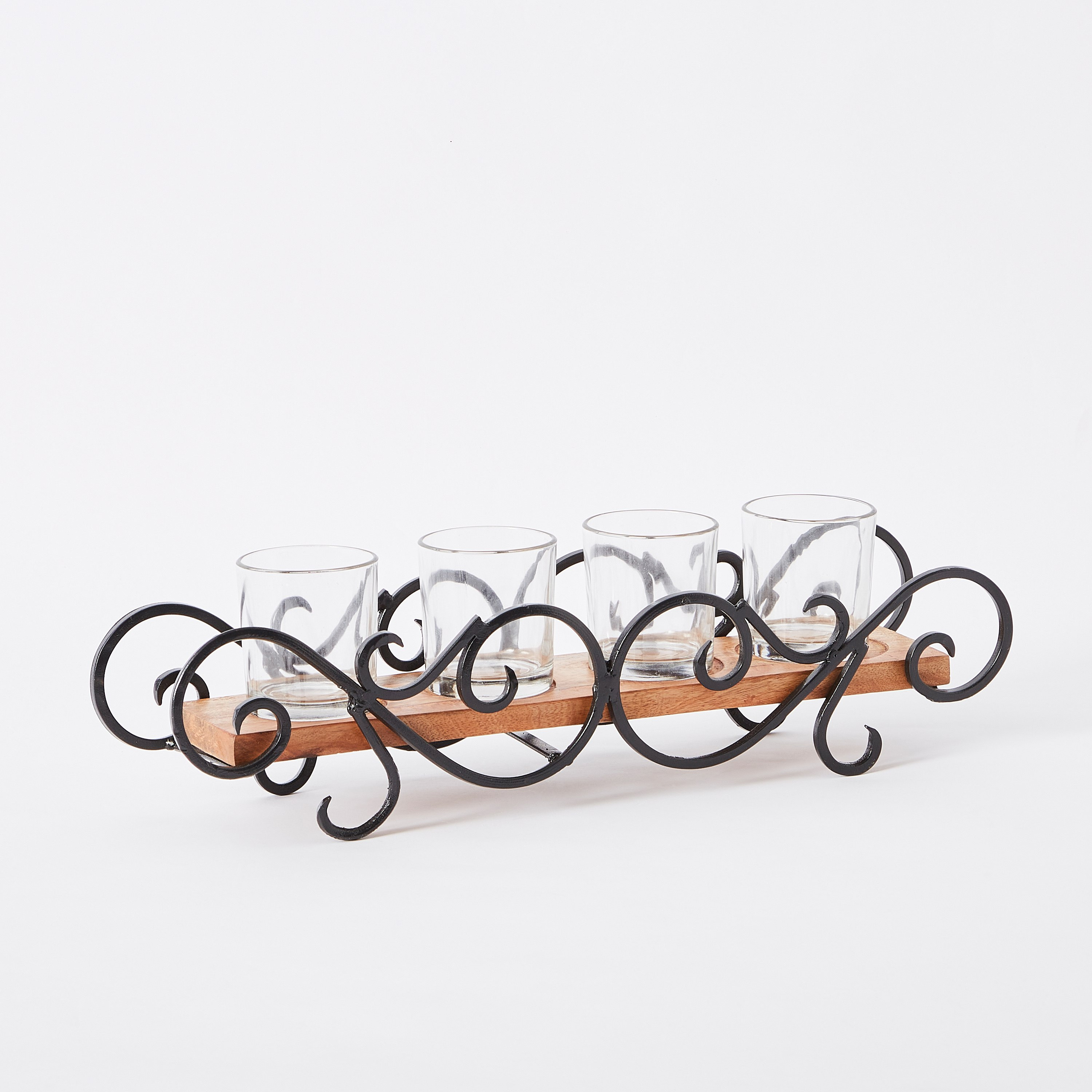 حامل شموع معدني زهري من مياكي - 50x9x12 سم-hbxlivingroom-decorandaccessories-candleholders-image-5