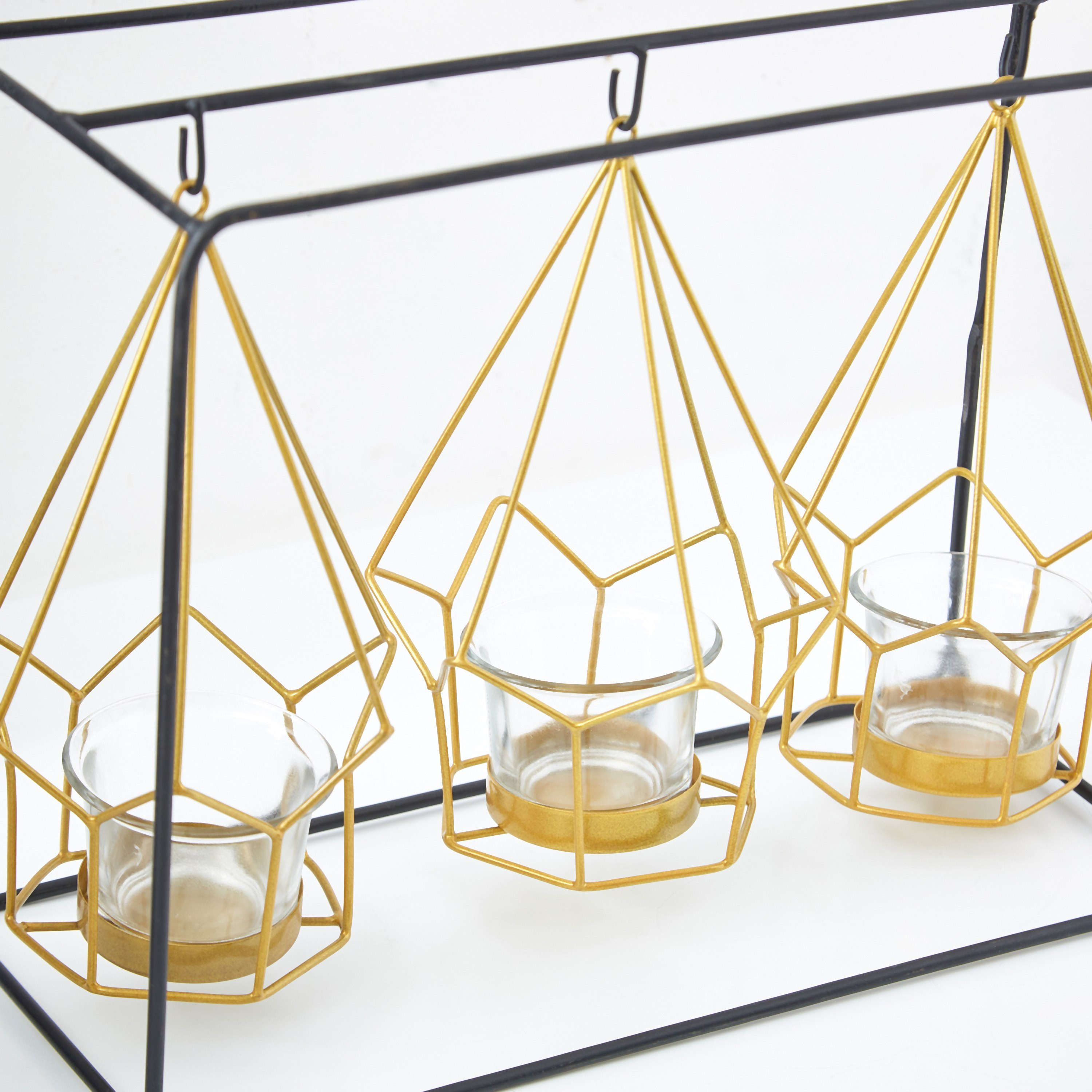 حامل شموع معدني معلّق من مياكي - 29.5x13x23 سم-hbxlivingroom-decorandaccessories-candleholders-image-4