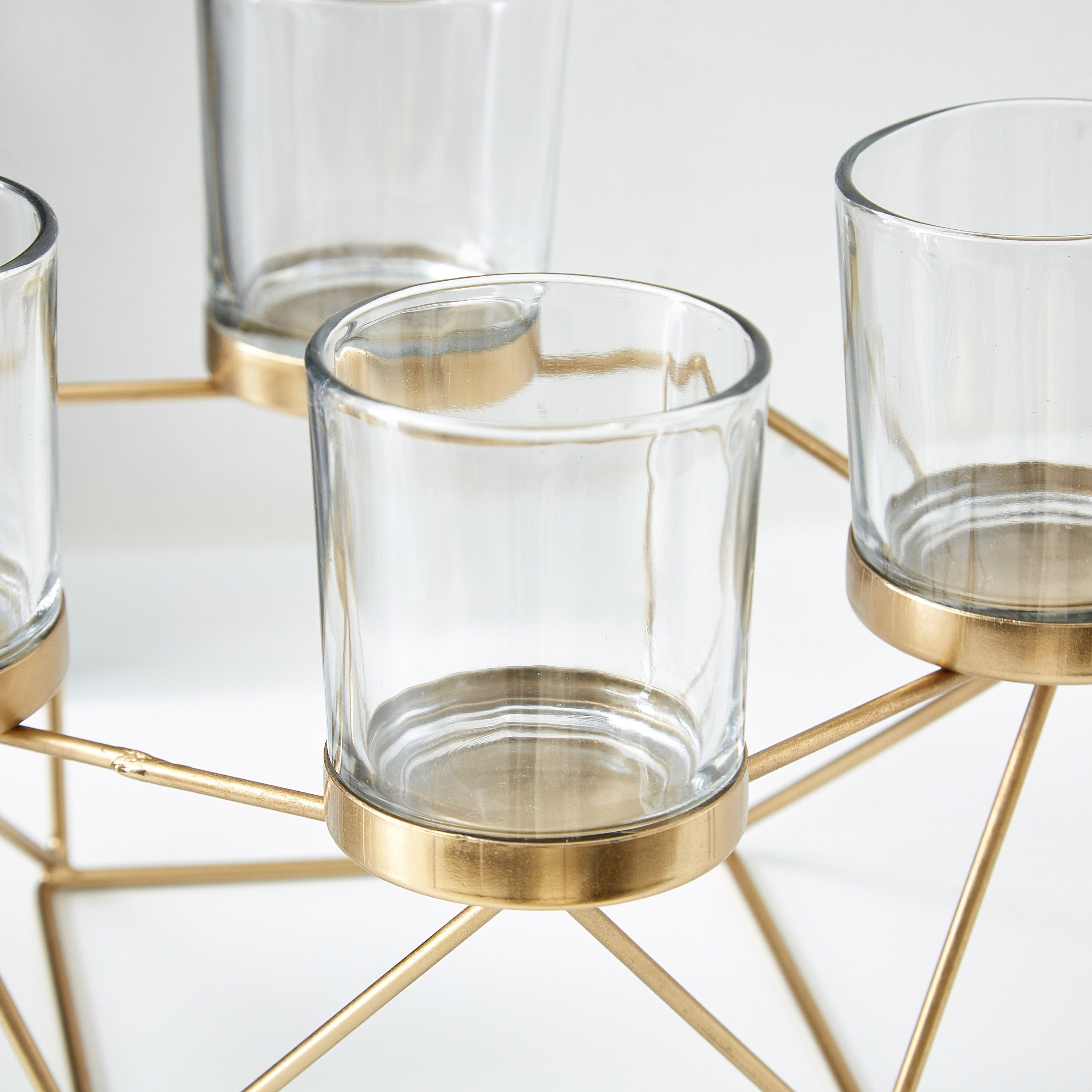 حامل شموع معدني من مياكي - 24x24x18 سم-hbxlivingroom-decorandaccessories-candleholders-image-3