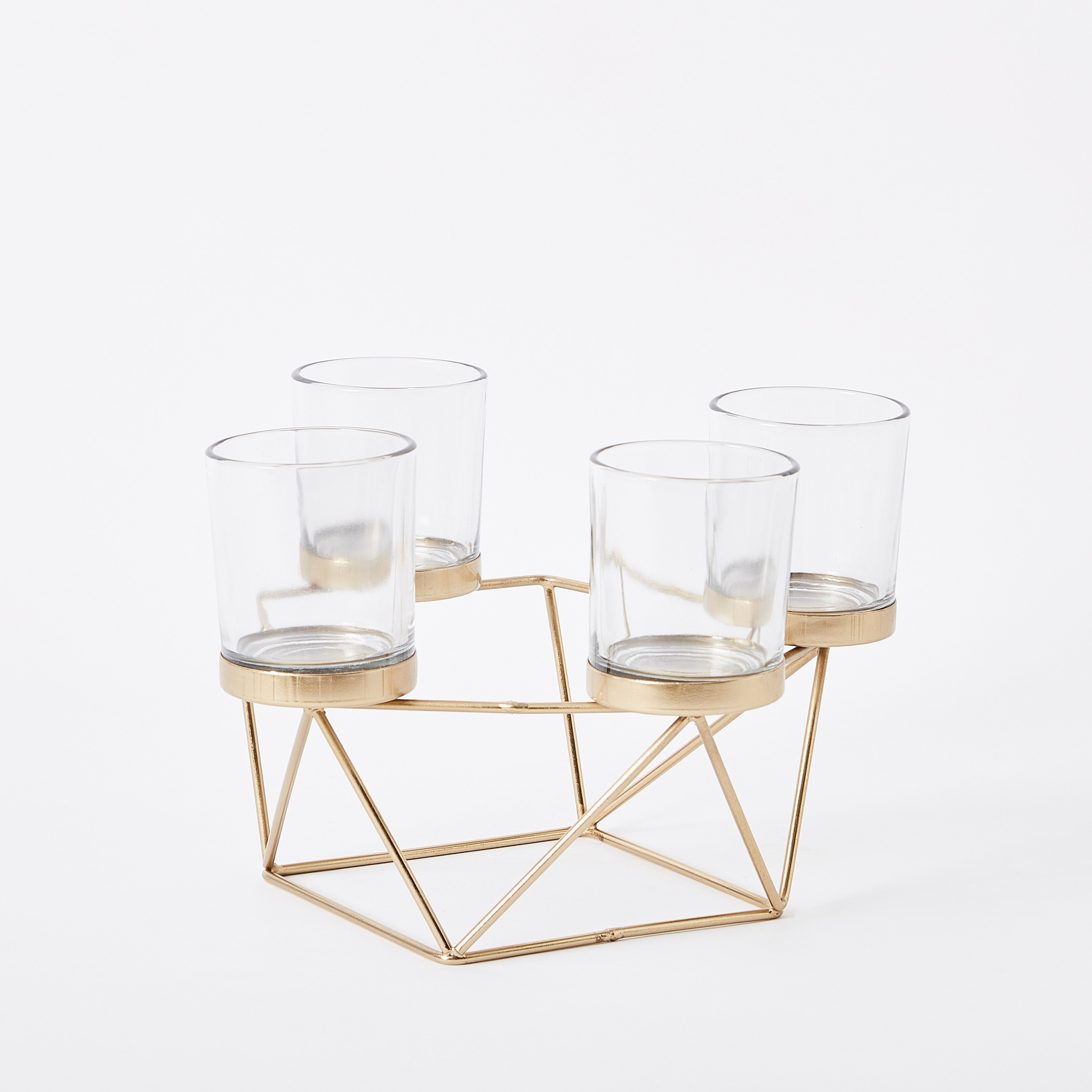 حامل شموع معدني من مياكي - 24x24x18 سم-hbxlivingroom-decorandaccessories-candleholders-image-5