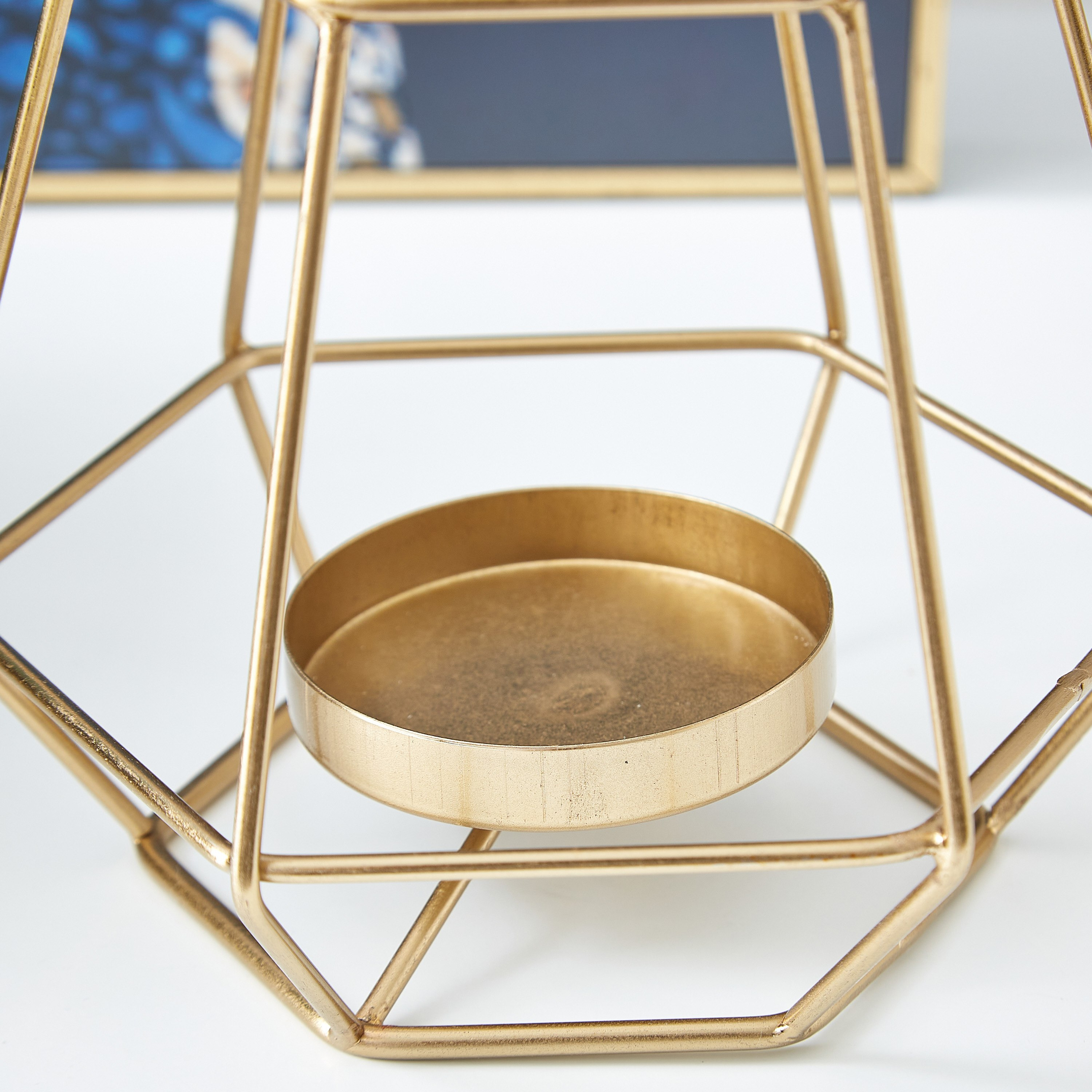 حامل شموع فوتيف معدن من مياكي - 14x14x10 سم-hbxlivingroom-decorandaccessories-candleholders-image-3