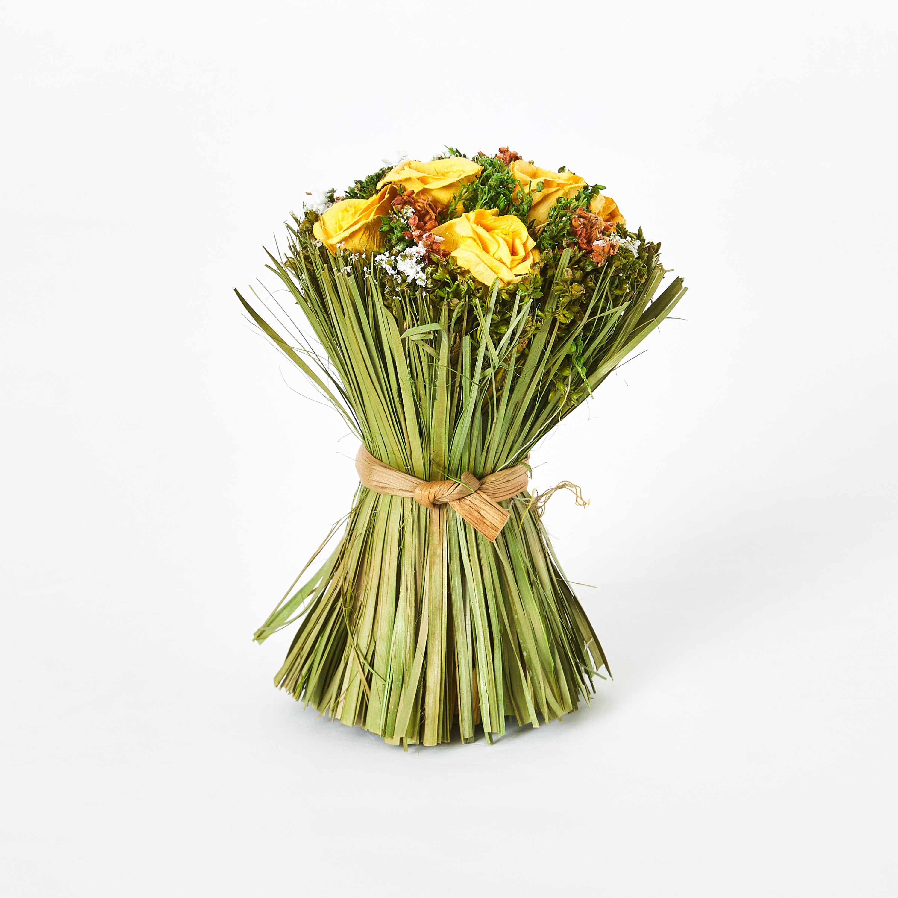 سلة زهور الأقحوان في العشب من إيريس - 17×12×16 سم-hbxdecorandfurnishings-homeaccessories-artificialflowersandplants-image-3