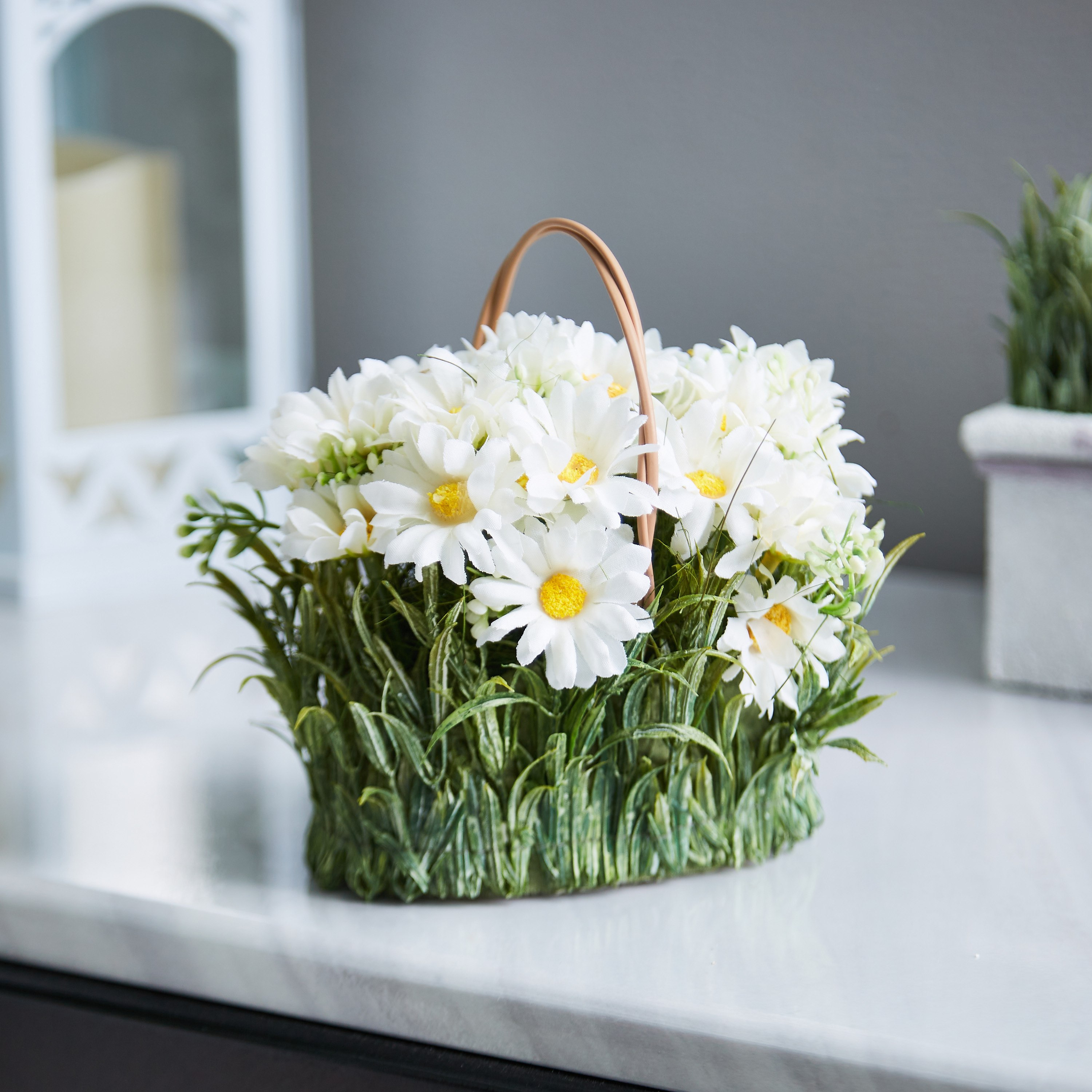 إناء زجاج زهور الأقحوان من إيريس - 9x13 سم-hbxdecorandfurnishings-homeaccessories-artificialflowersandplants-image-1