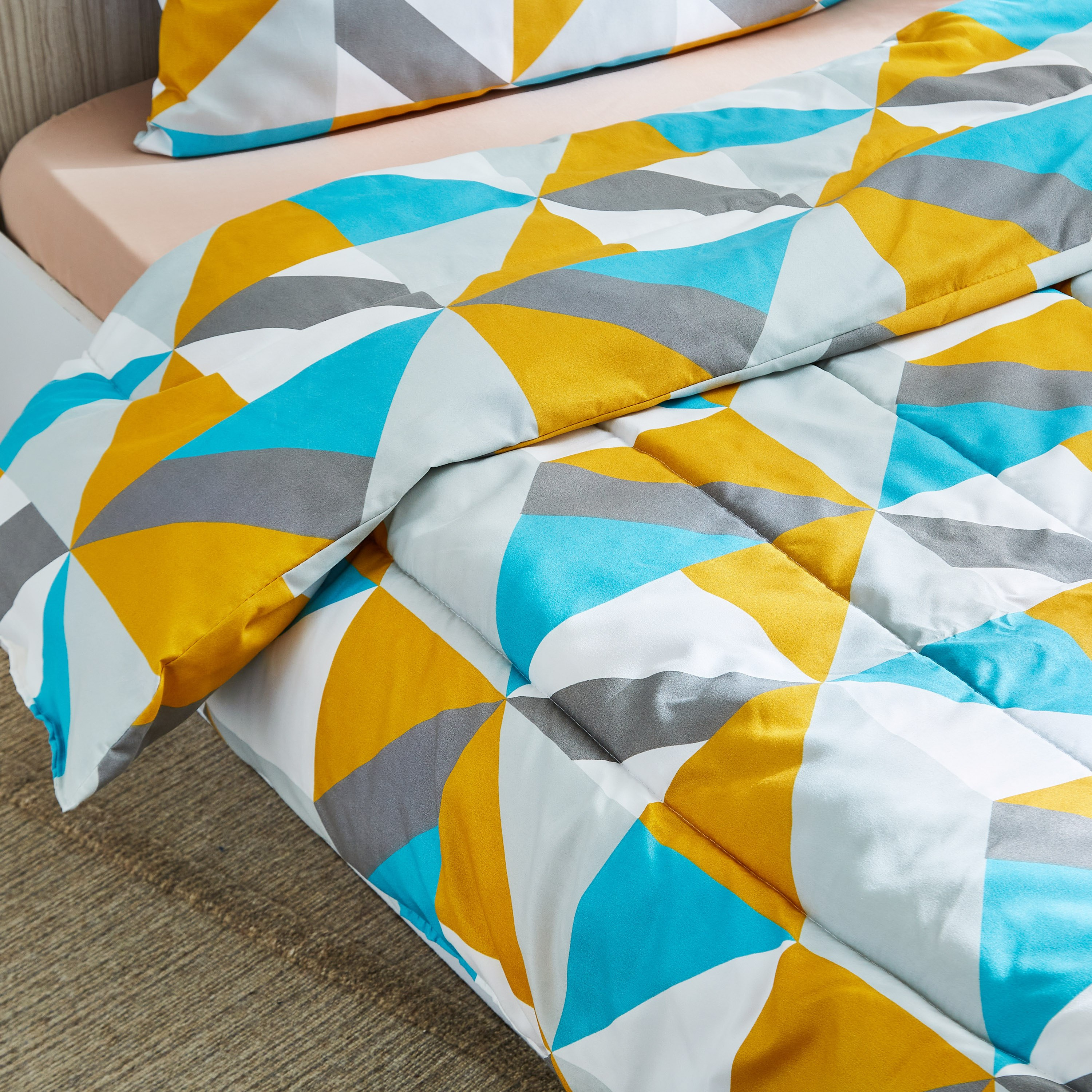 طقم لحاف كينج ألياف دقيقة بطبعات قطعتين من أتلانتا جايد - 150x220 سم-hbxhomeware-hbxdecorandfurnishings-image-3
