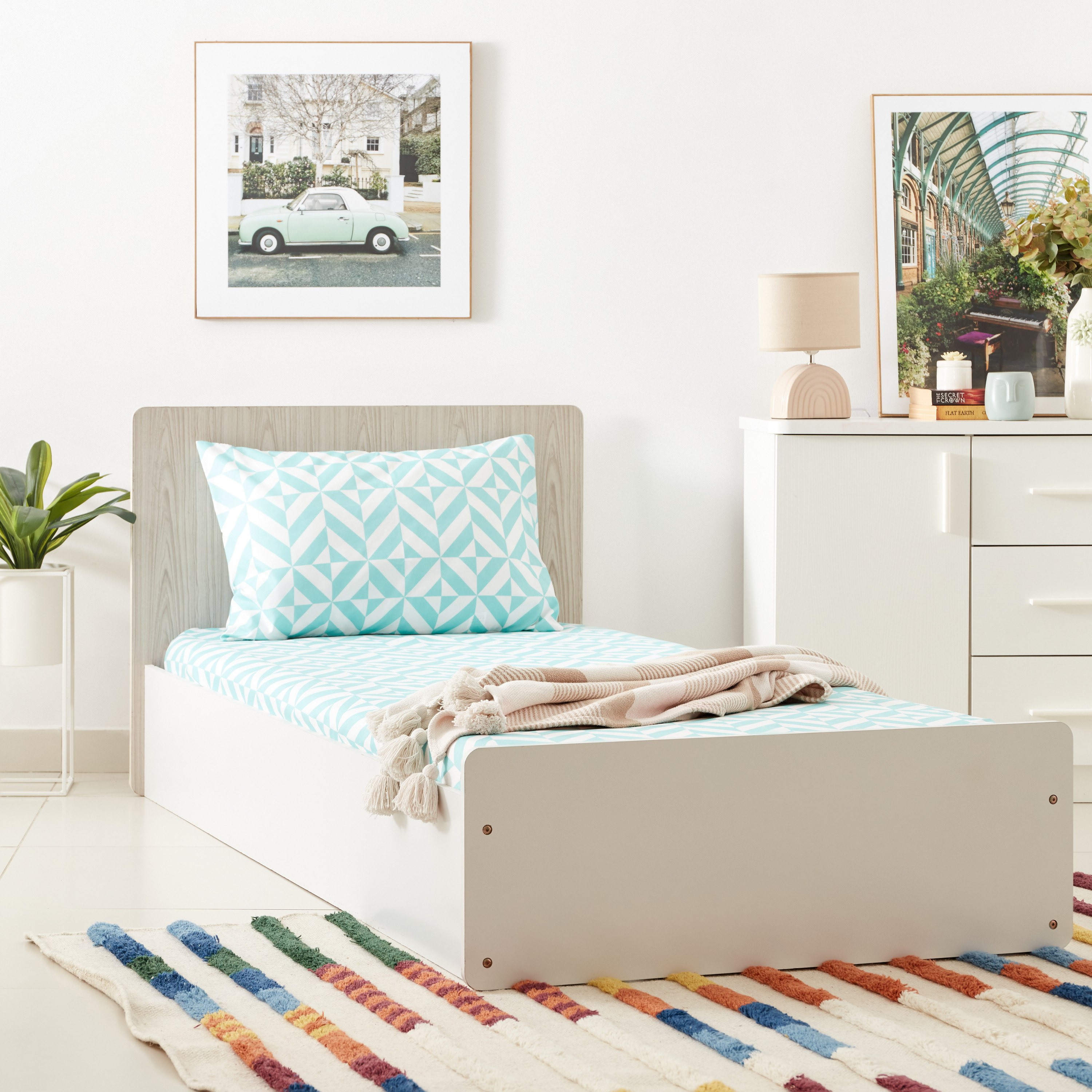 شرشف مطاطي فردي بألياف ميكروفايبر وطبعات من أتلانتا جايد - 90 × 200 + 25 سم-hbxhomeware-bedding-fittedsheets-image-5