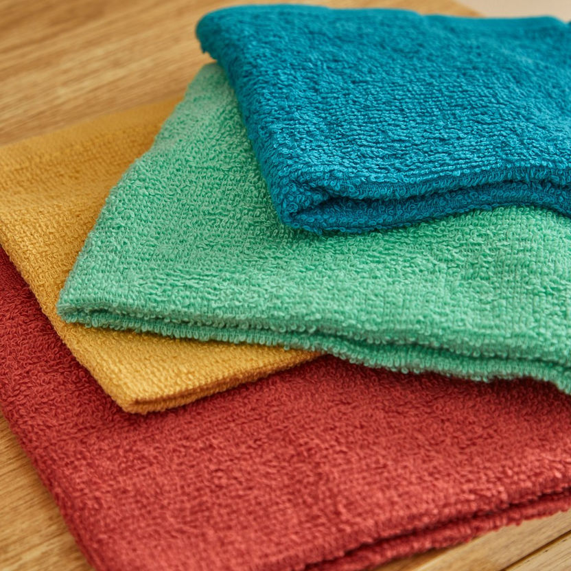 Atlanta 4-Piece Face Towel Set - 30x30 cm-Bathroom Textiles-image-2