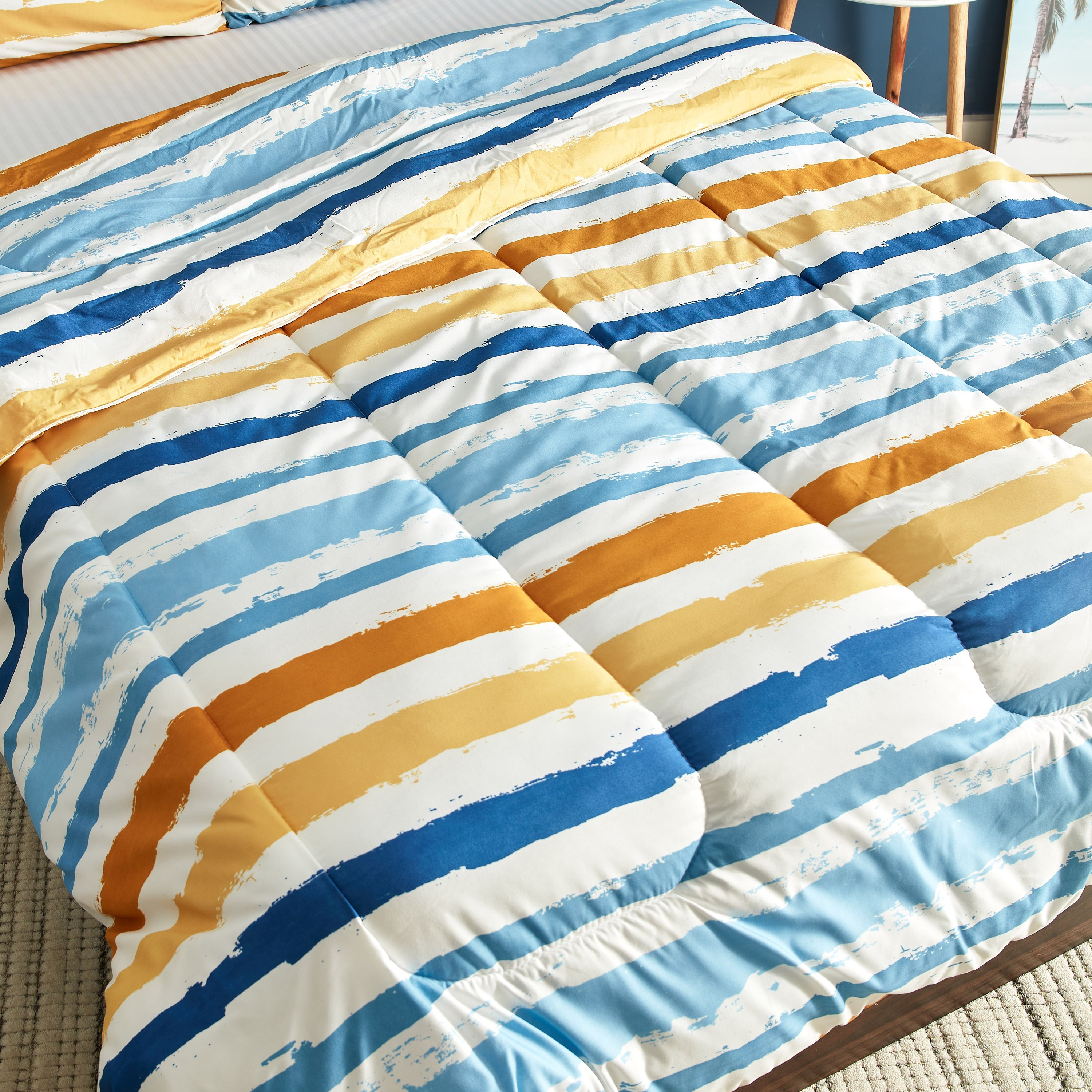 Ontario Brush Stroke 3-Piece King Microfibre Comforter Set -220x240 cm-hbxhomeware-hbxdecorandfurnishings-image-2