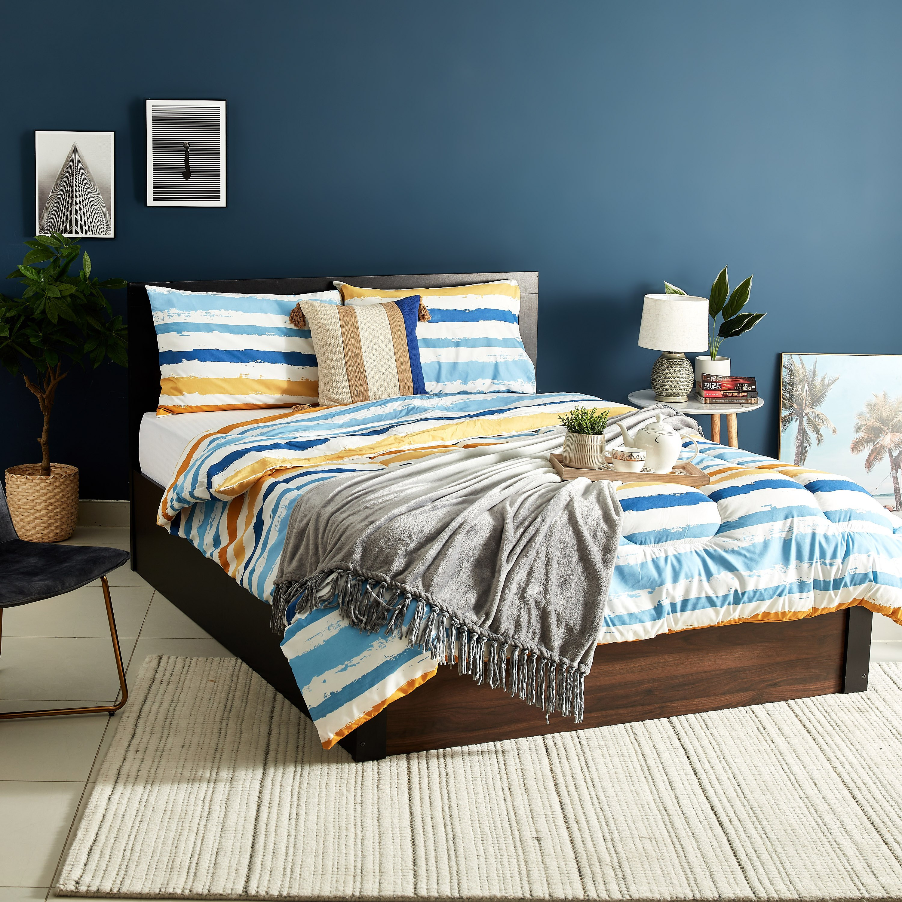 Ontario Brush Stroke 3-Piece King Microfibre Comforter Set -220x240 cm-hbxhomeware-hbxdecorandfurnishings-image-5
