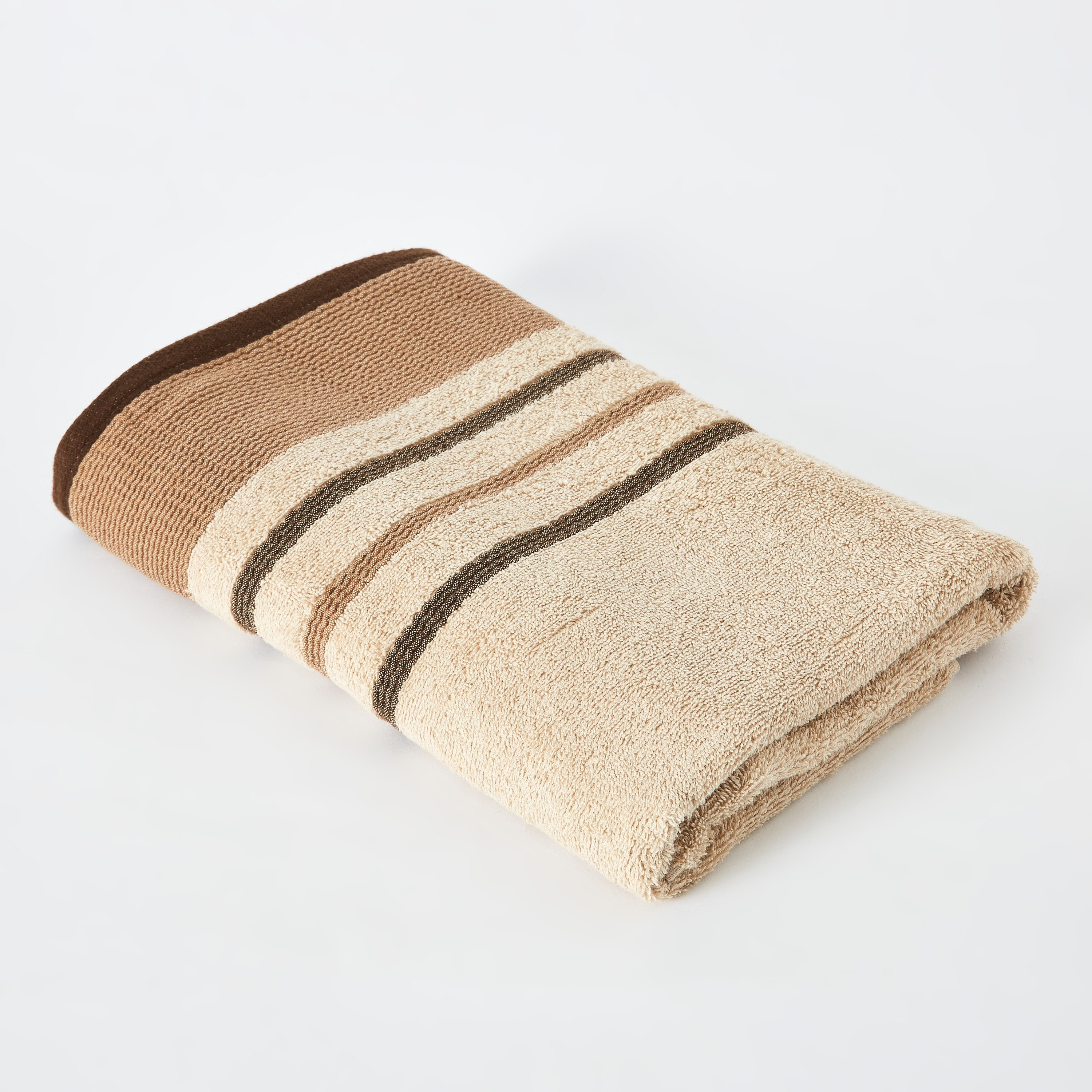 منشفة حمام قطنية مخططة من ريتا - 70 × 140 سم-hbxbathroom-bathroomtextiles-image-5