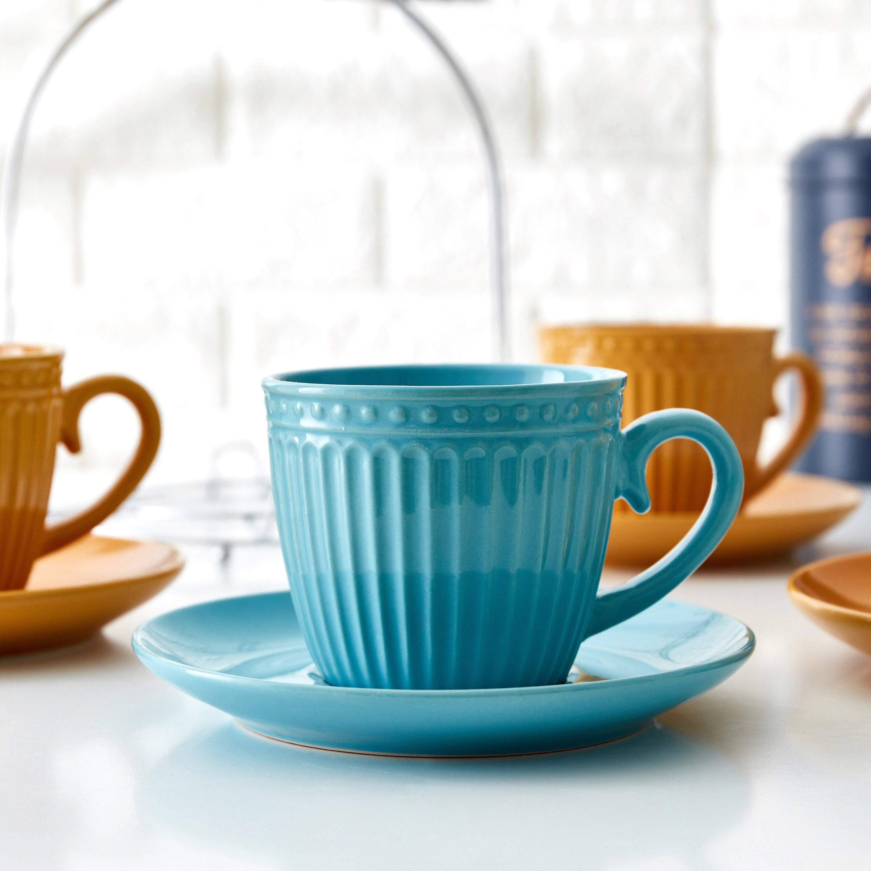 Stoneware 13-Piece Tea Set - 220 ml-hbxhomeware-diningandtabletop-coffeeandteasets-image-3