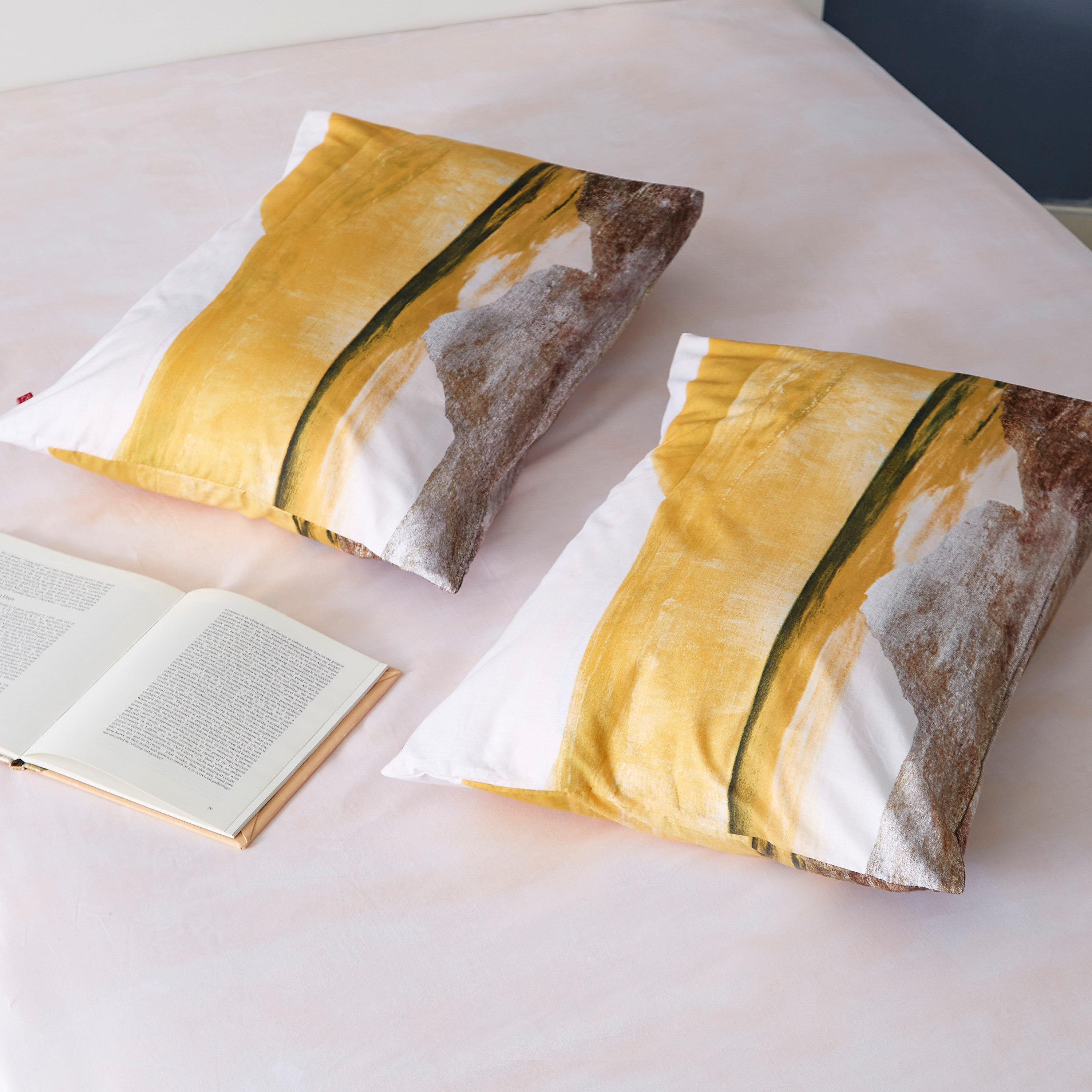 طقم لحاف مزدوج قطن بطبعات 5 قطع من جولدن لاند - 160x220 سم-hbxhomeware-hbxdecorandfurnishings-image-5