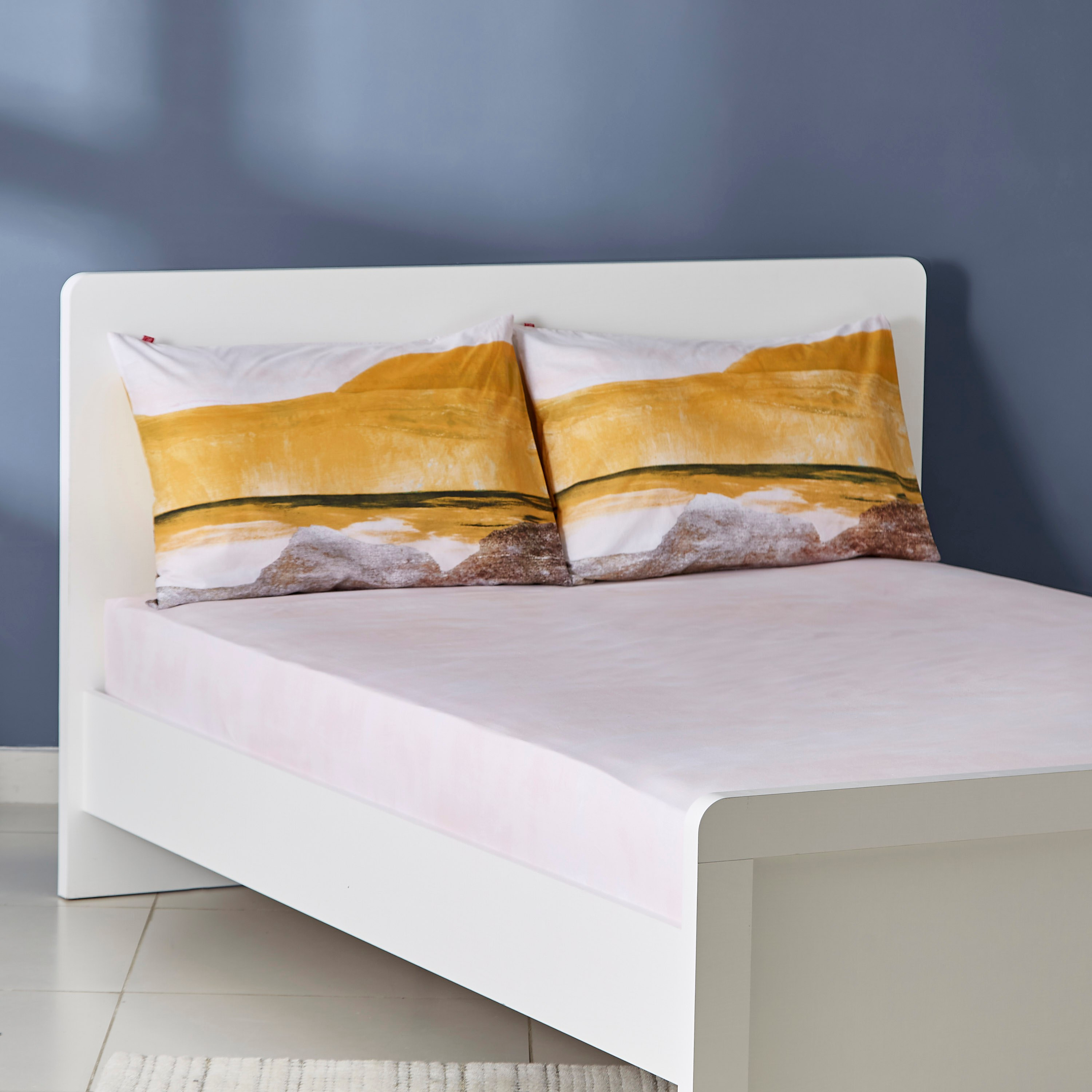 طقم لحاف مزدوج قطن بطبعات 5 قطع من جولدن لاند - 160x220 سم-hbxhomeware-hbxdecorandfurnishings-image-7