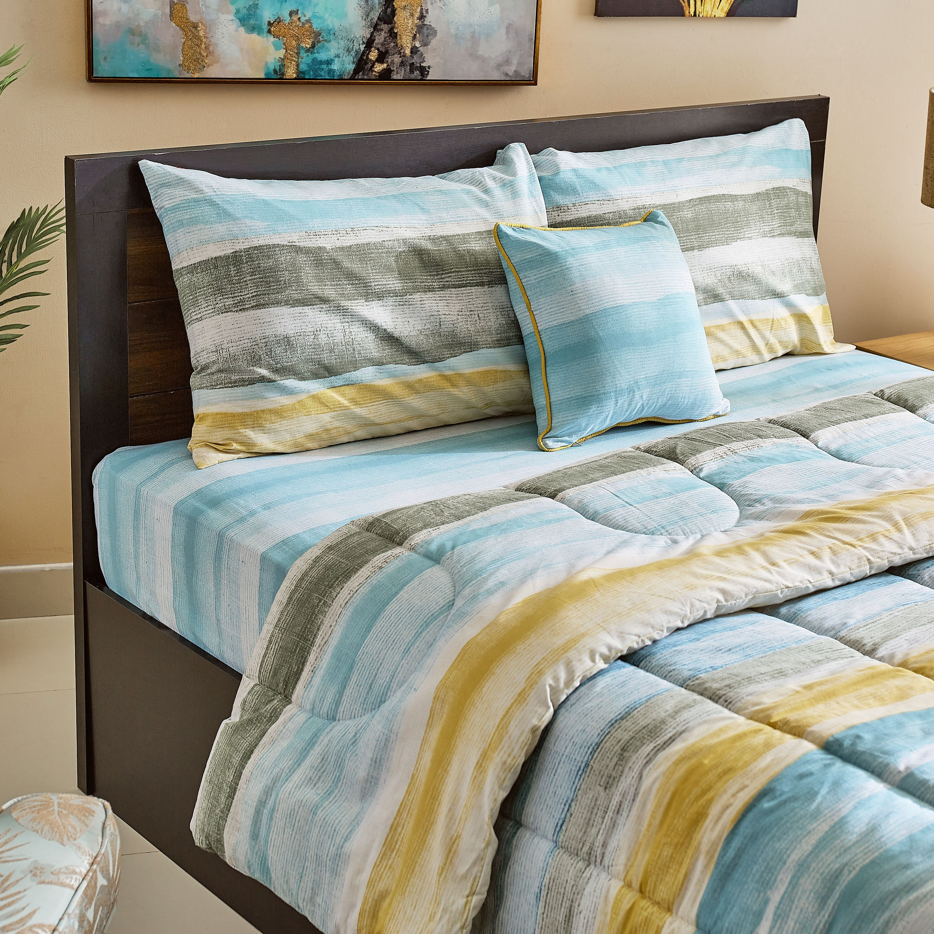Palette Printed Cotton Twin 5-Piece BIAB Comforter Set - 160x220 cm-hbxhomeware-bedding-bedinabag-image-3
