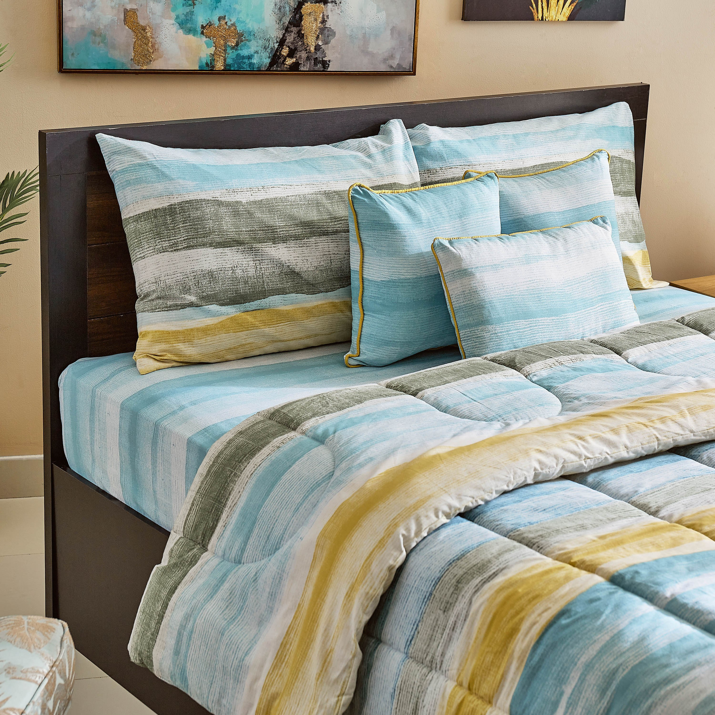 Palette Printed Cotton King 7-Piece BIAB Comforter Set - 220x240 cm-hbxhomeware-bedding-bedinabag-image-4