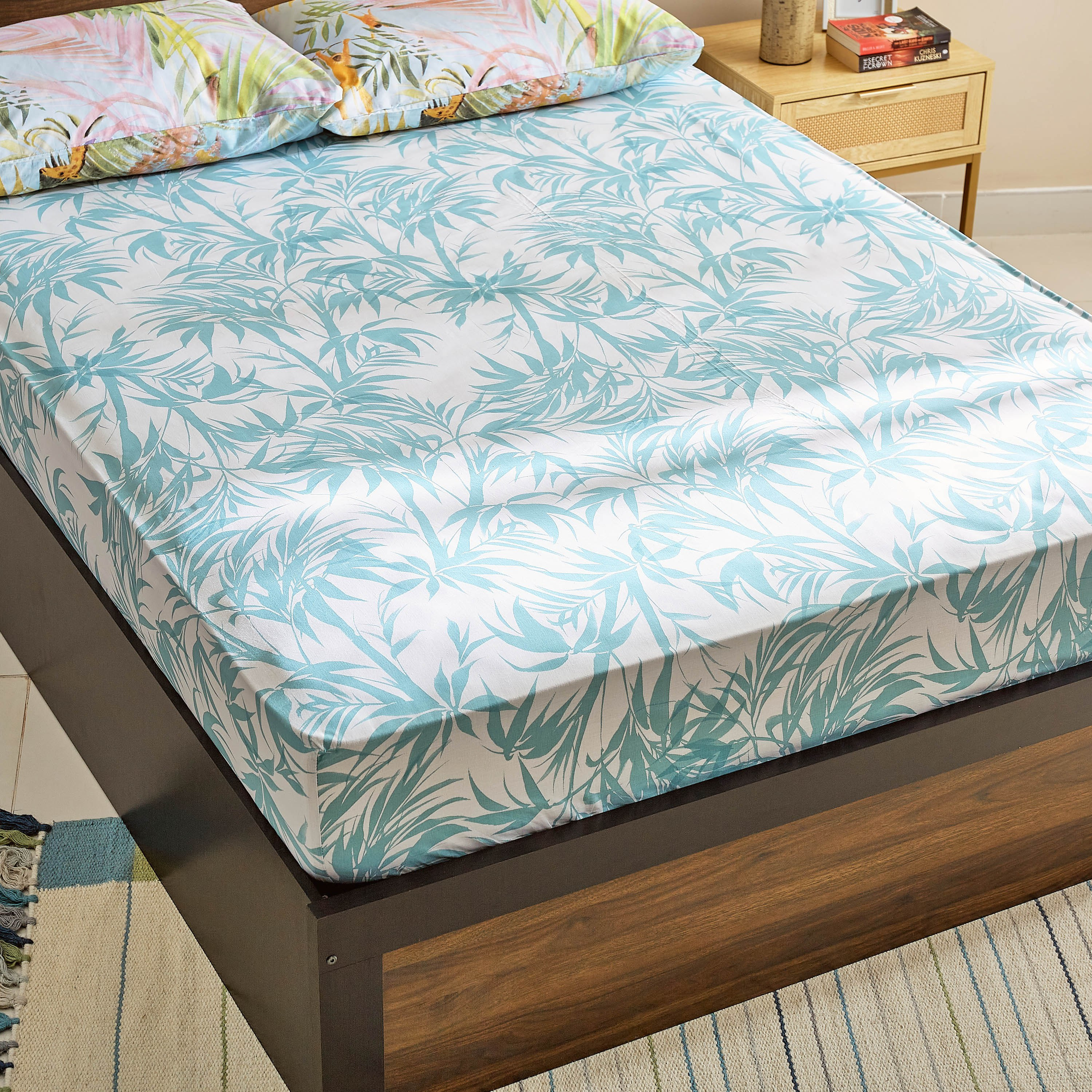 طقم لحاف مزدوج قطن بطبعات 5 قطع من بارادايس لوس - 160x220 سم-hbxhomeware-hbxdecorandfurnishings-image-9
