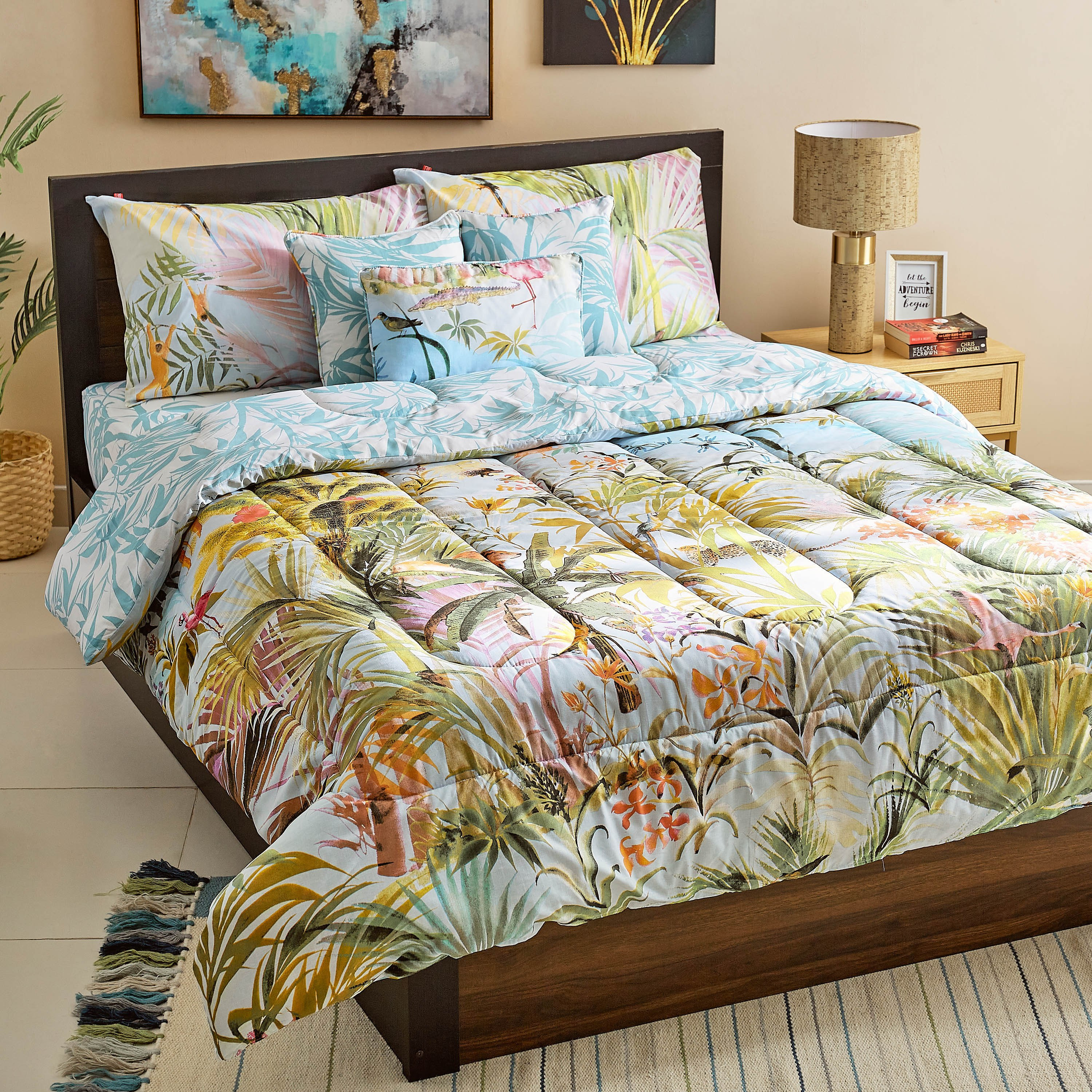 Paradise Los Printed Cotton King 7-Piece BIAB Comforter Set - 220x240 cm-PROMO_HB_AE_B1G1_250925-image-1