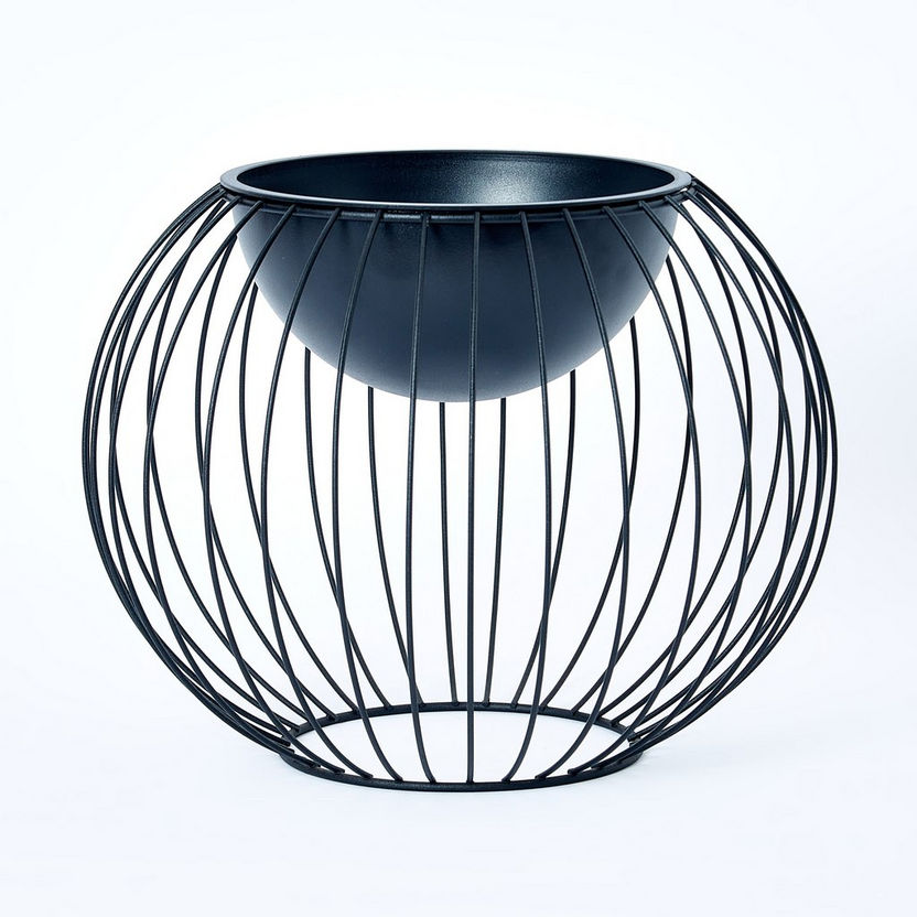 Liam Metal Planter with Pot - 33x33x25 cm-Planters and Urns-image-4