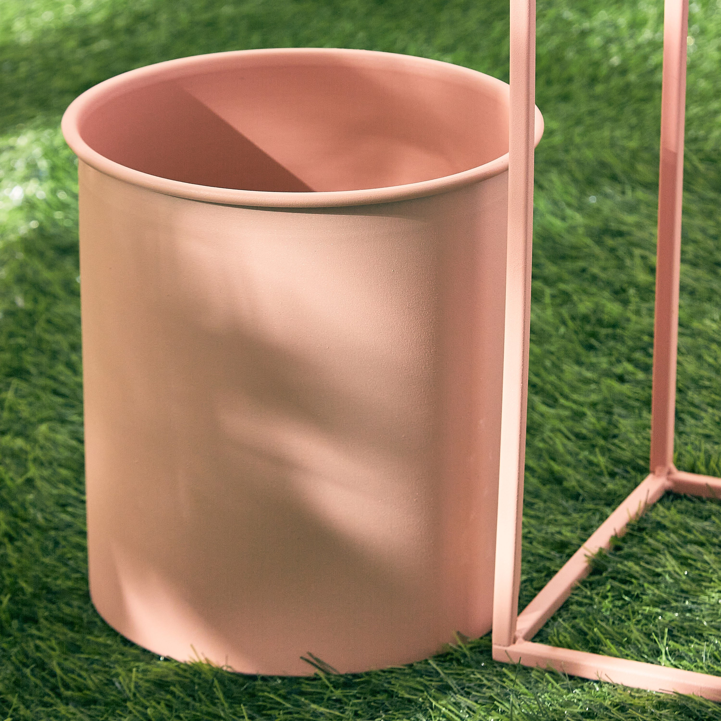 Liam Metal Planter with Electroplated Pot - 20x20x59 cm-hbxhomeware-hbxdecorandfurnishings-image-3
