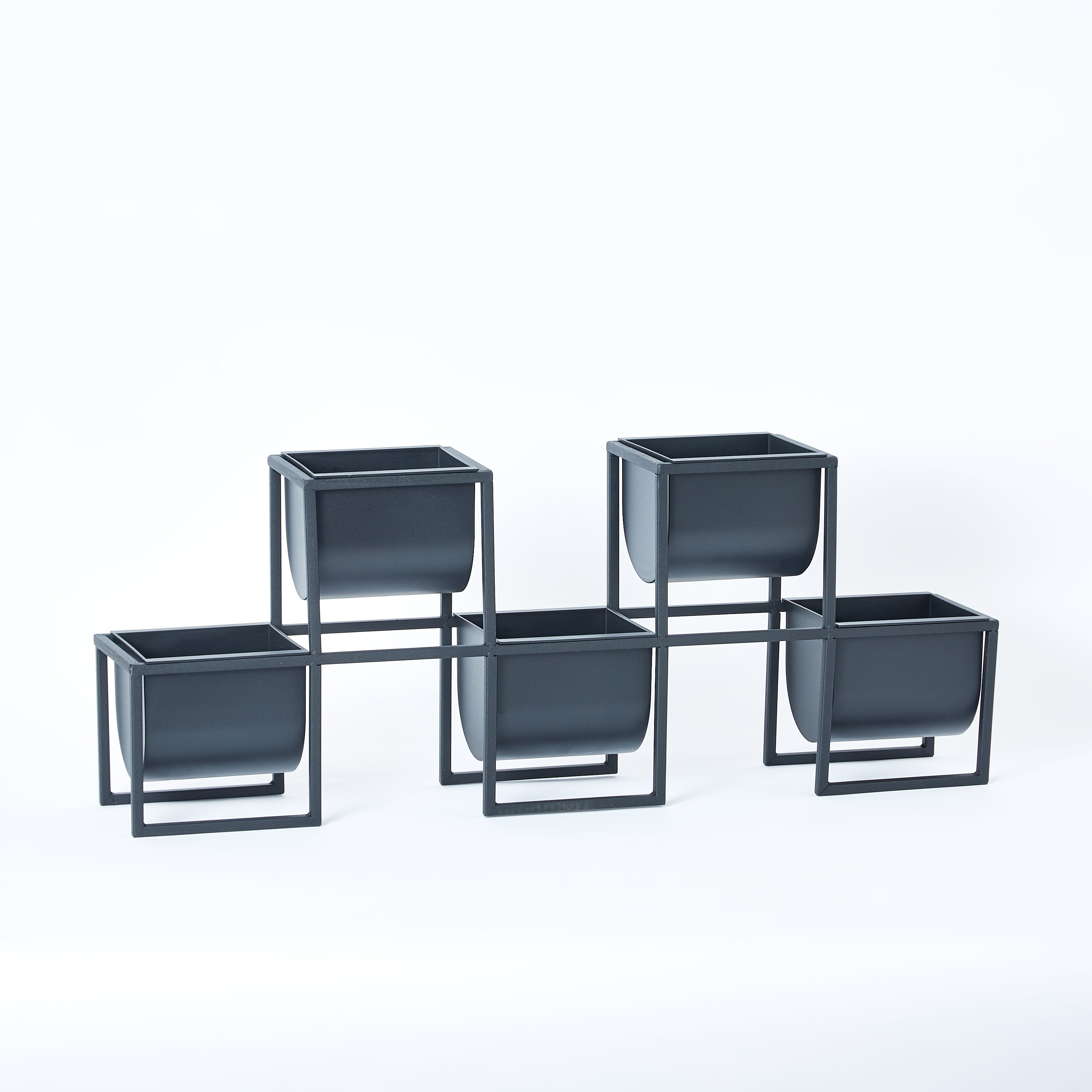 Liam Metal Planter Stand with 5 Pots - 82x15x32 cm-hbxhomeware-hbxdecorandfurnishings-image-5