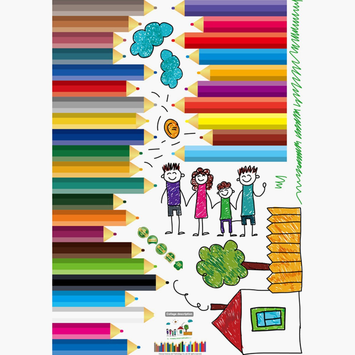ملصقات قابلة لإعادة الاستخدام فاميليا من راريتي - 50x70 سم-hbxhomeware-hbxkidsandyouth-image-2