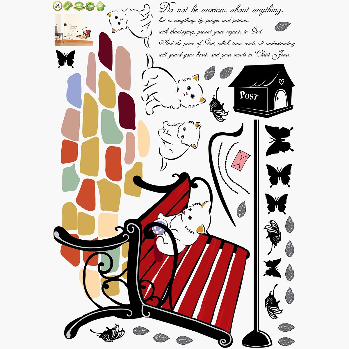 ملصقات قابلة لإعادة الاستخدام بتصميم اقتباس من راريتي - 50x70 سم-hbxhomeware-hbxkidsandyouth-image-2