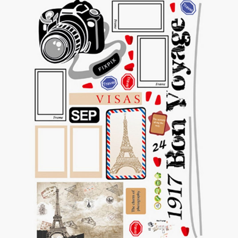 Rarity Bon Voyage Reusable Stickers - 50x70 cm-Wall Stickers-image-1
