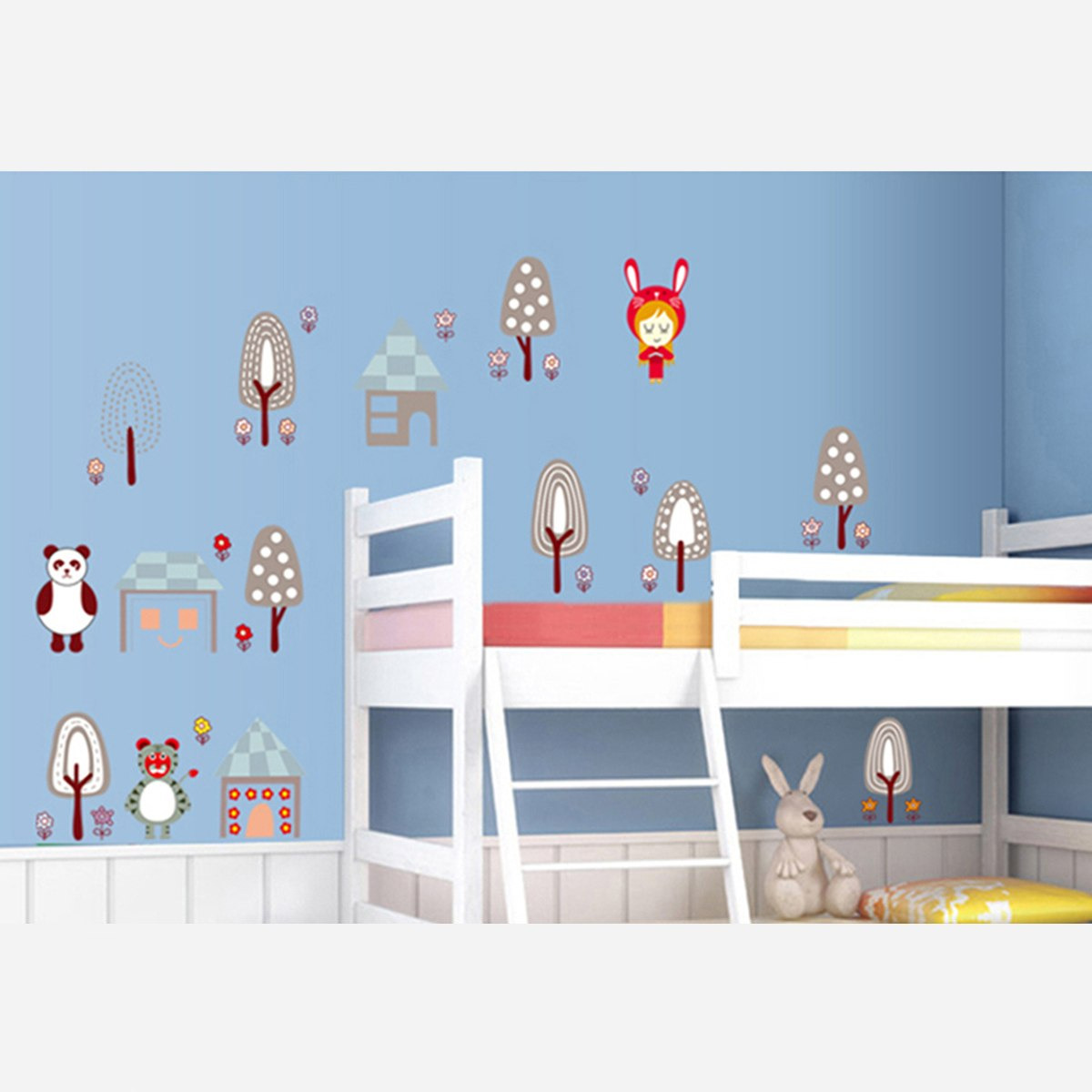 ملصقات قابلة لإعادة الاستخدام بتصميم أشجار صغيرة من راريتي - 50x70 سم-hbxhomeware-hbxkidsandyouth-image-1