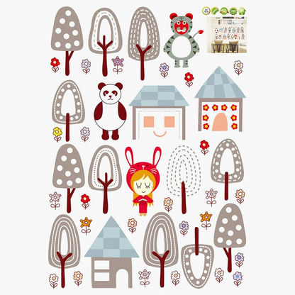 Rarity Mini Trees Reusable Stickers - 50x70 cm-Wall Stickers-image-1