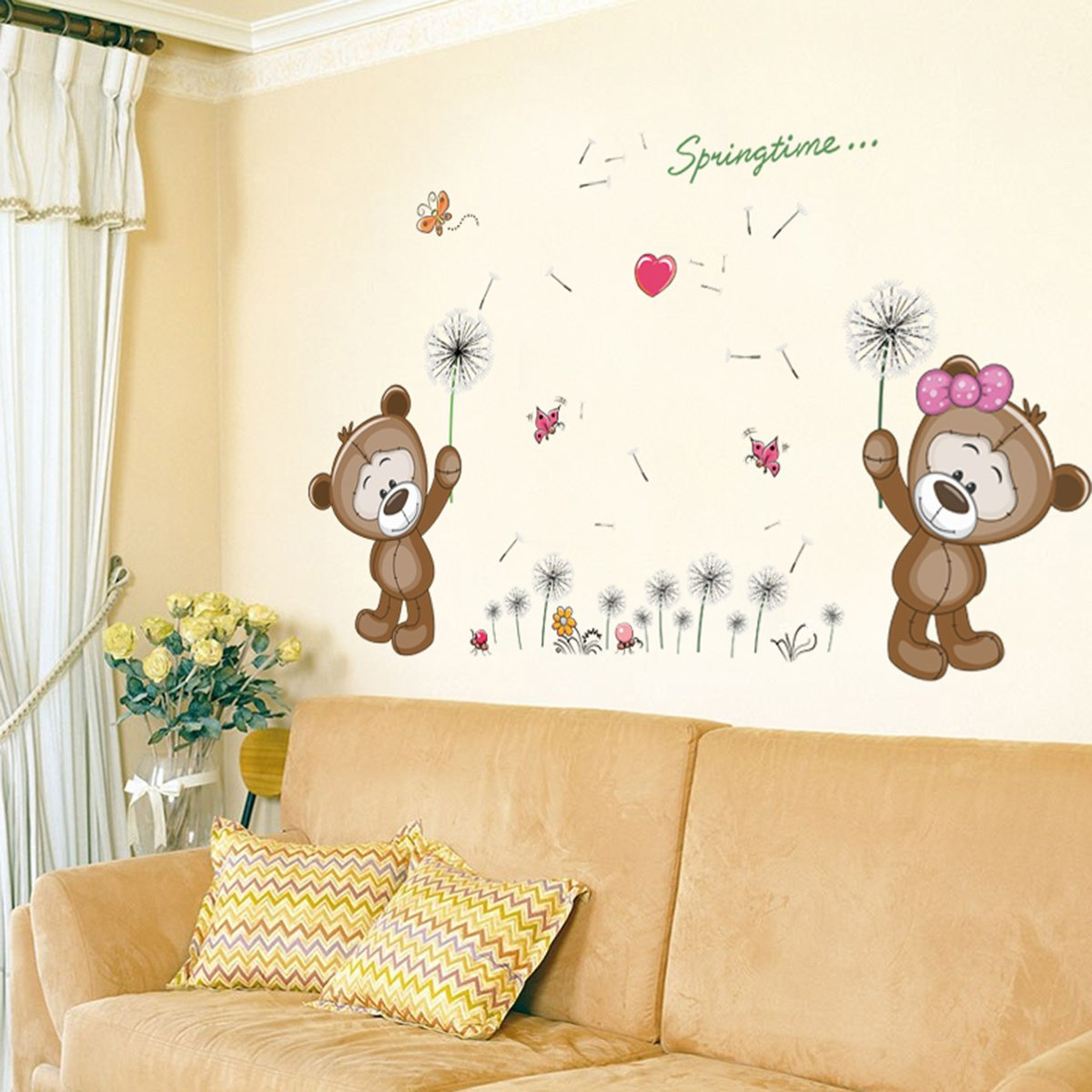 Rarity Teddy Bears Reusable Stickers - 50x70 cm-hbxhomeware-hbxkidsandyouth-image-1
