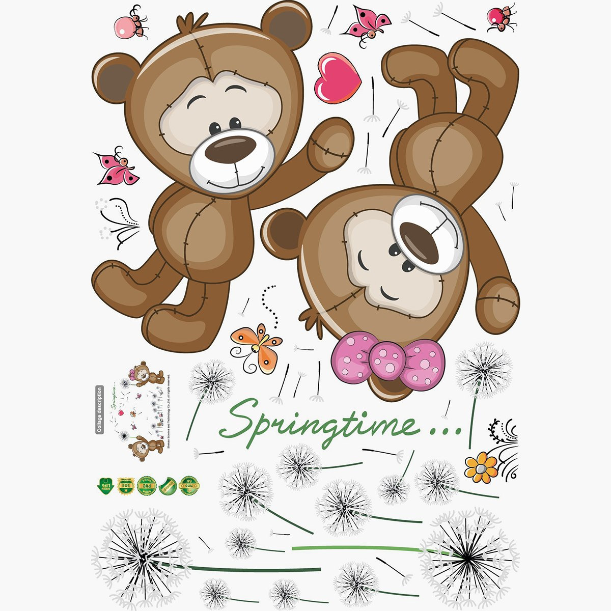 Rarity Teddy Bears Reusable Stickers - 50x70 cm-hbxhomeware-hbxkidsandyouth-image-2