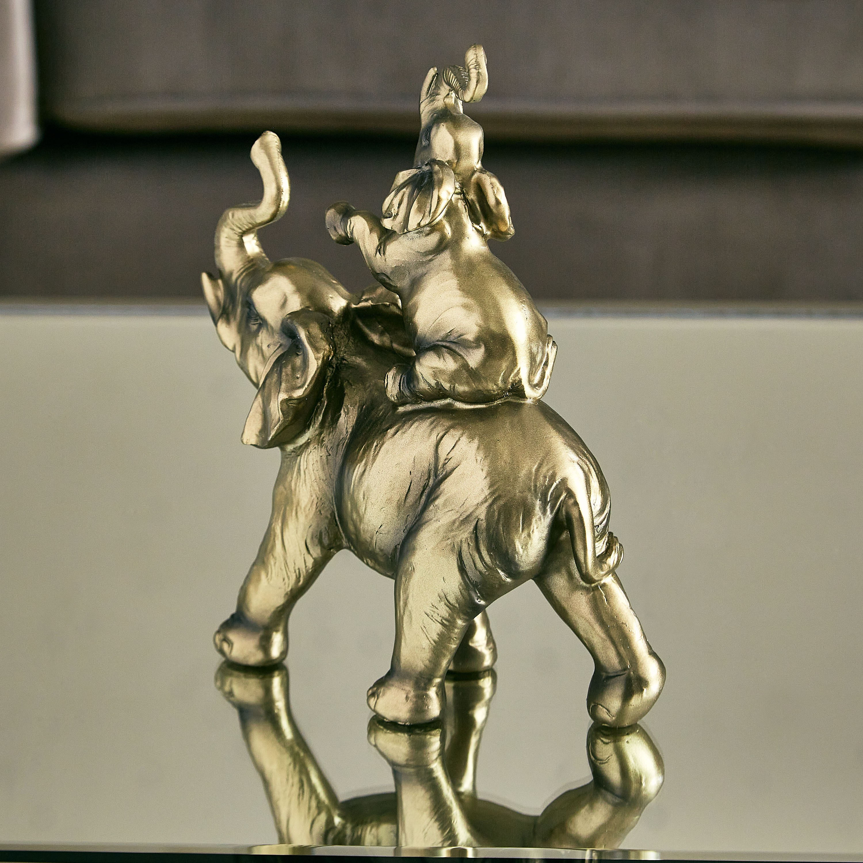 تمثال الفيل الابن ووالده بولي ريزين من ميرايا - 17x7.4x20 سم-hbxhomeware-homedecor-figurinesandornaments-image-2