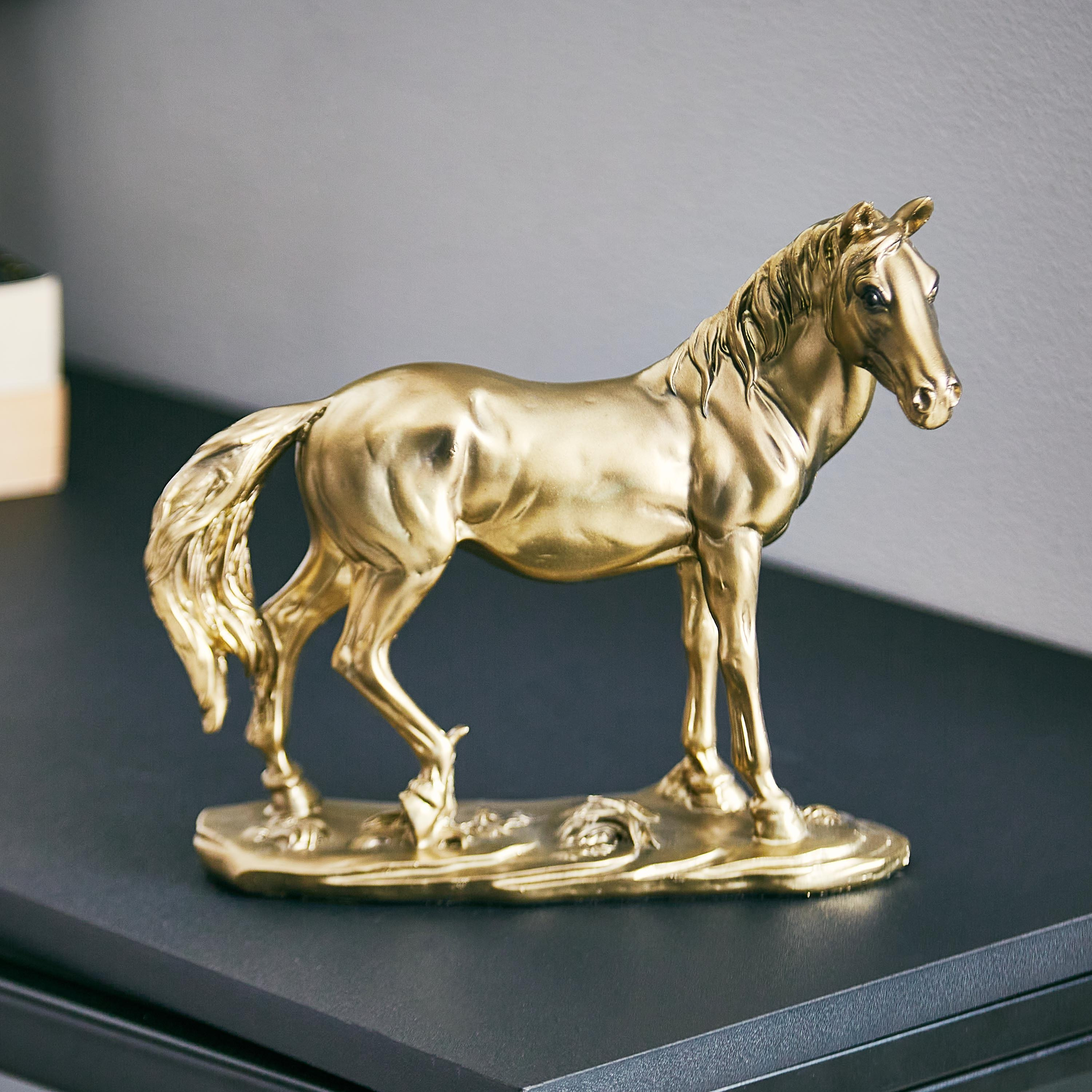 تمثال بوليريسين بشكل حصان ثابت من ميرايا- 21x8.2x18.2 سم-hbxhomeware-homedecor-figurinesandornaments-image-1