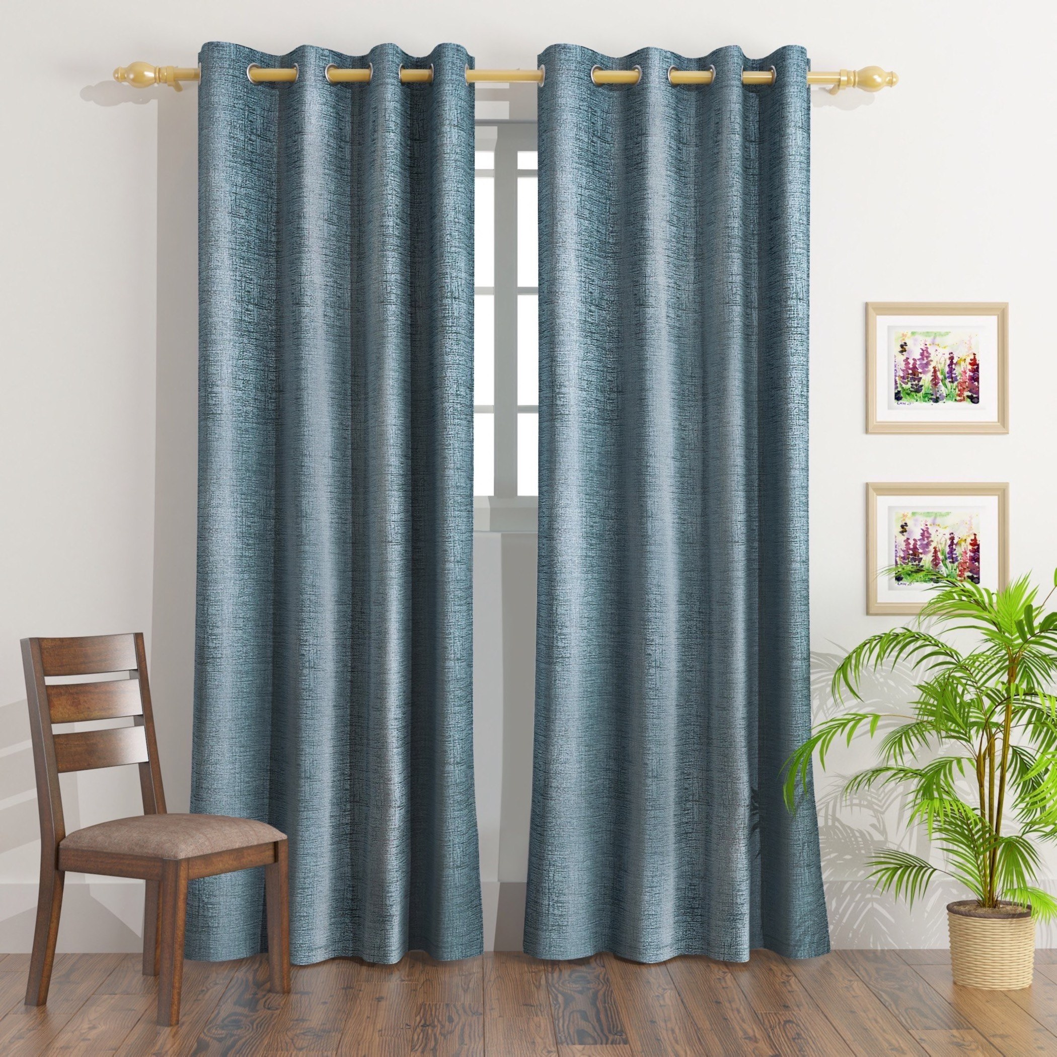 طقم ستائر تعتيم جاكار من قطعتين من مارثا - 140x300 سم-hbxhomeware-hbxdecorandfurnishings-image-1