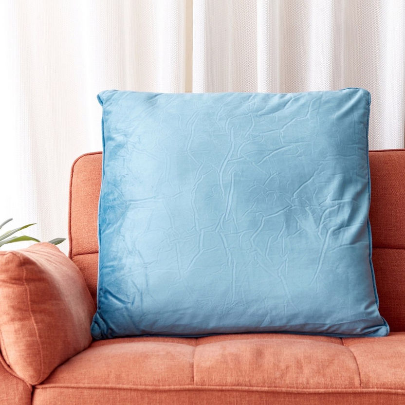 Dove Velvet Filled Cushion - 65x65 cm-Filled Cushions-image-0